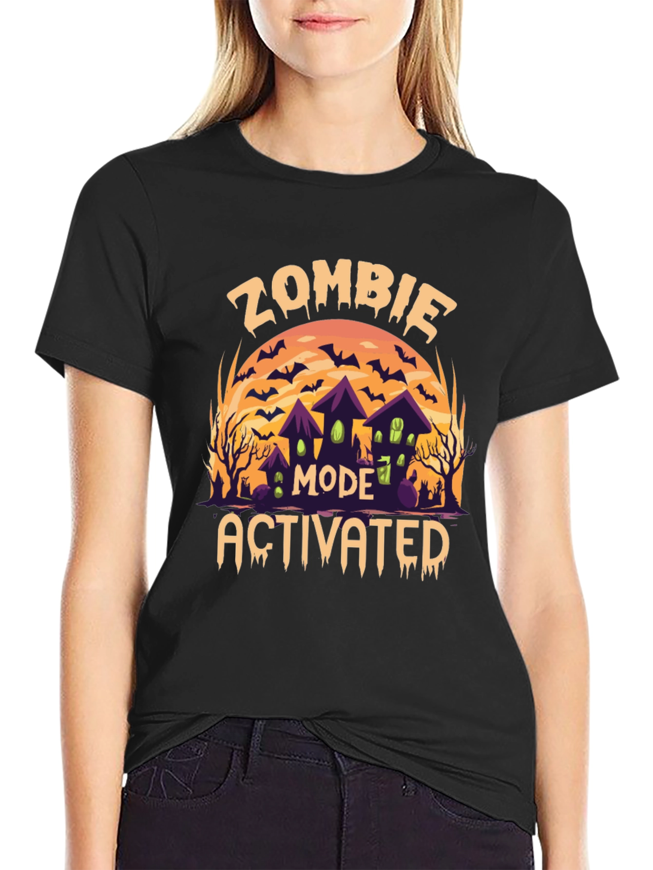 Zombie Mode Activated Halloween T-Shirt