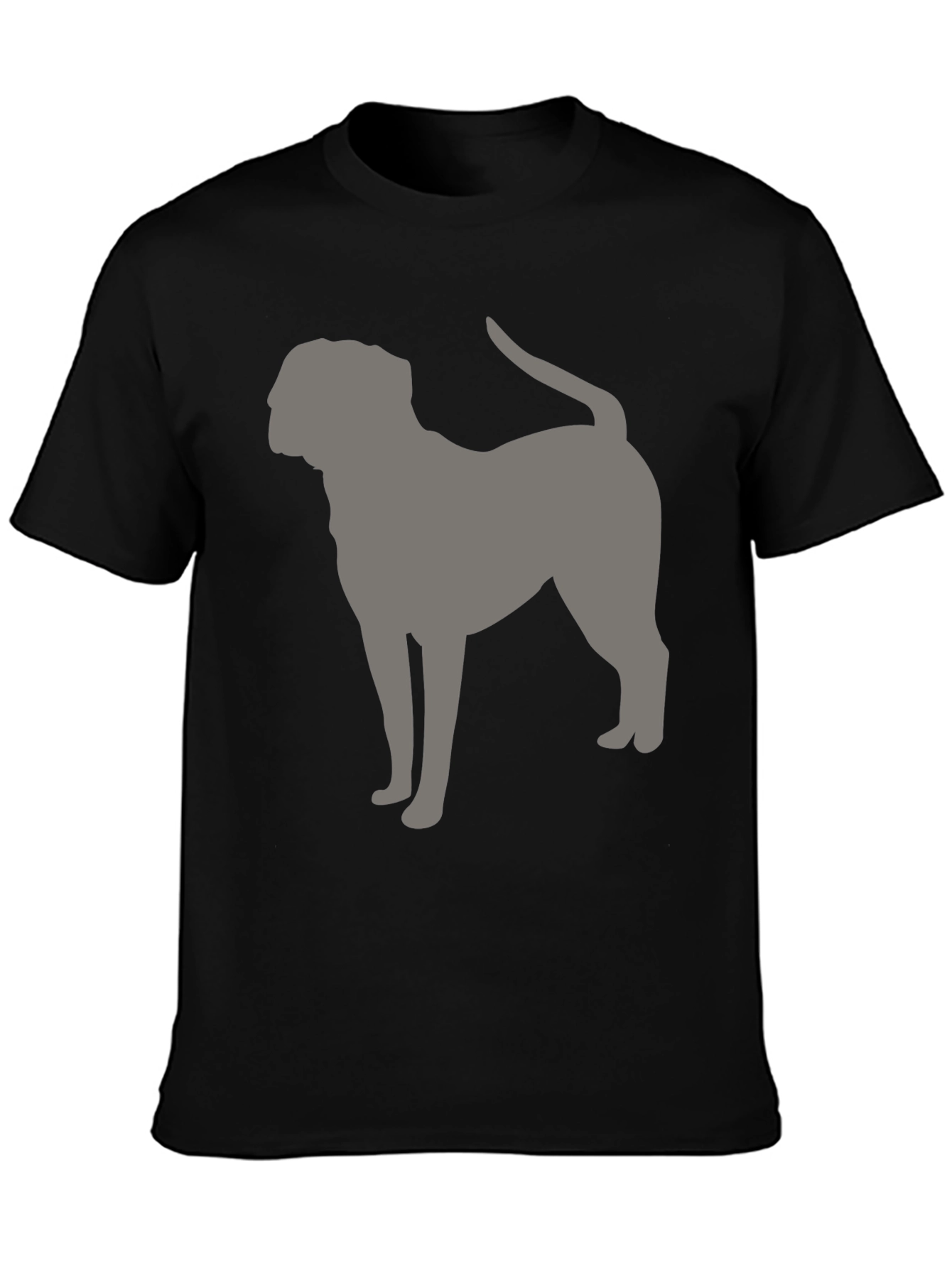 Dog Silhouette Graphic Tee - Modern Casual Style