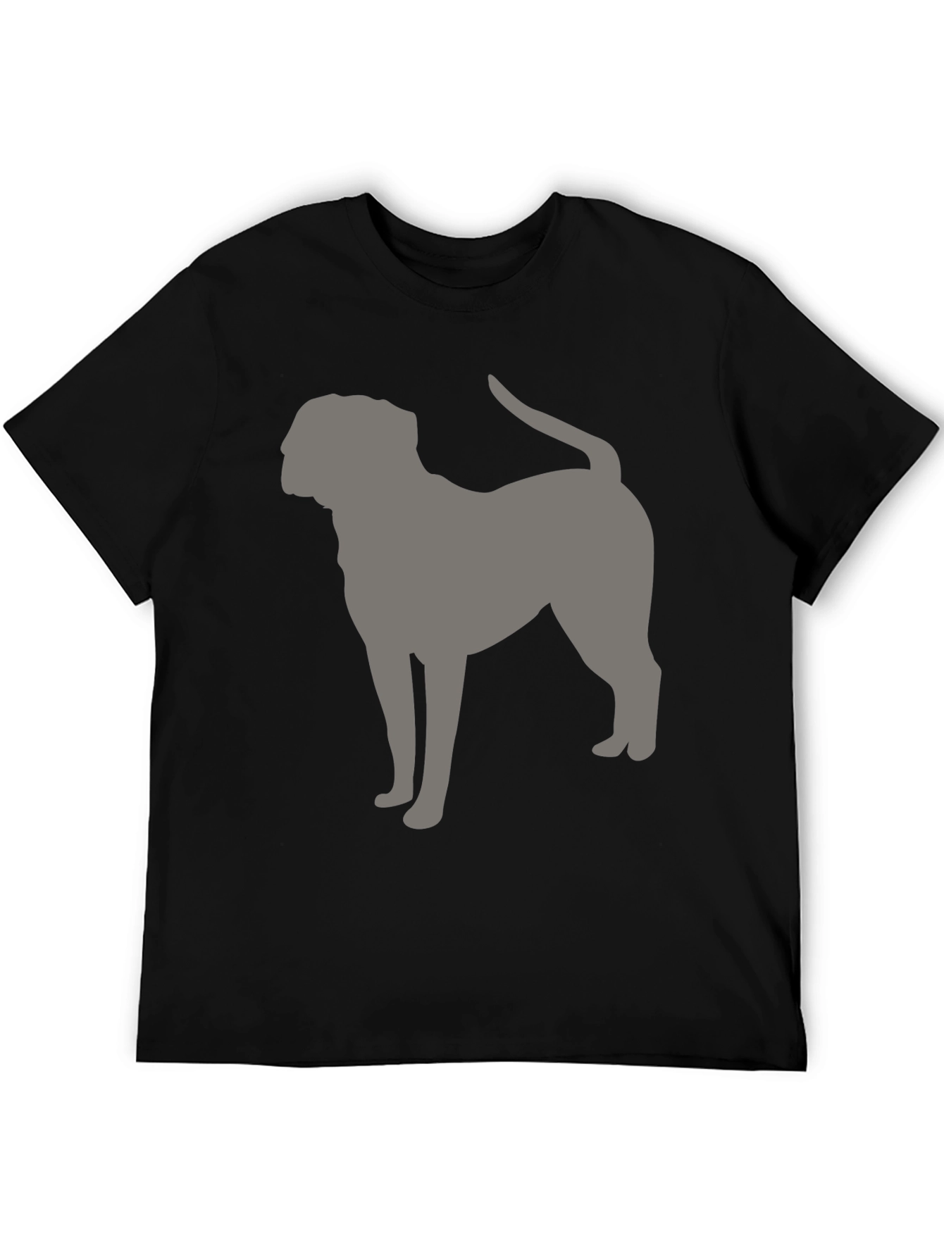 Dog Silhouette Graphic Tee - Modern Casual Style