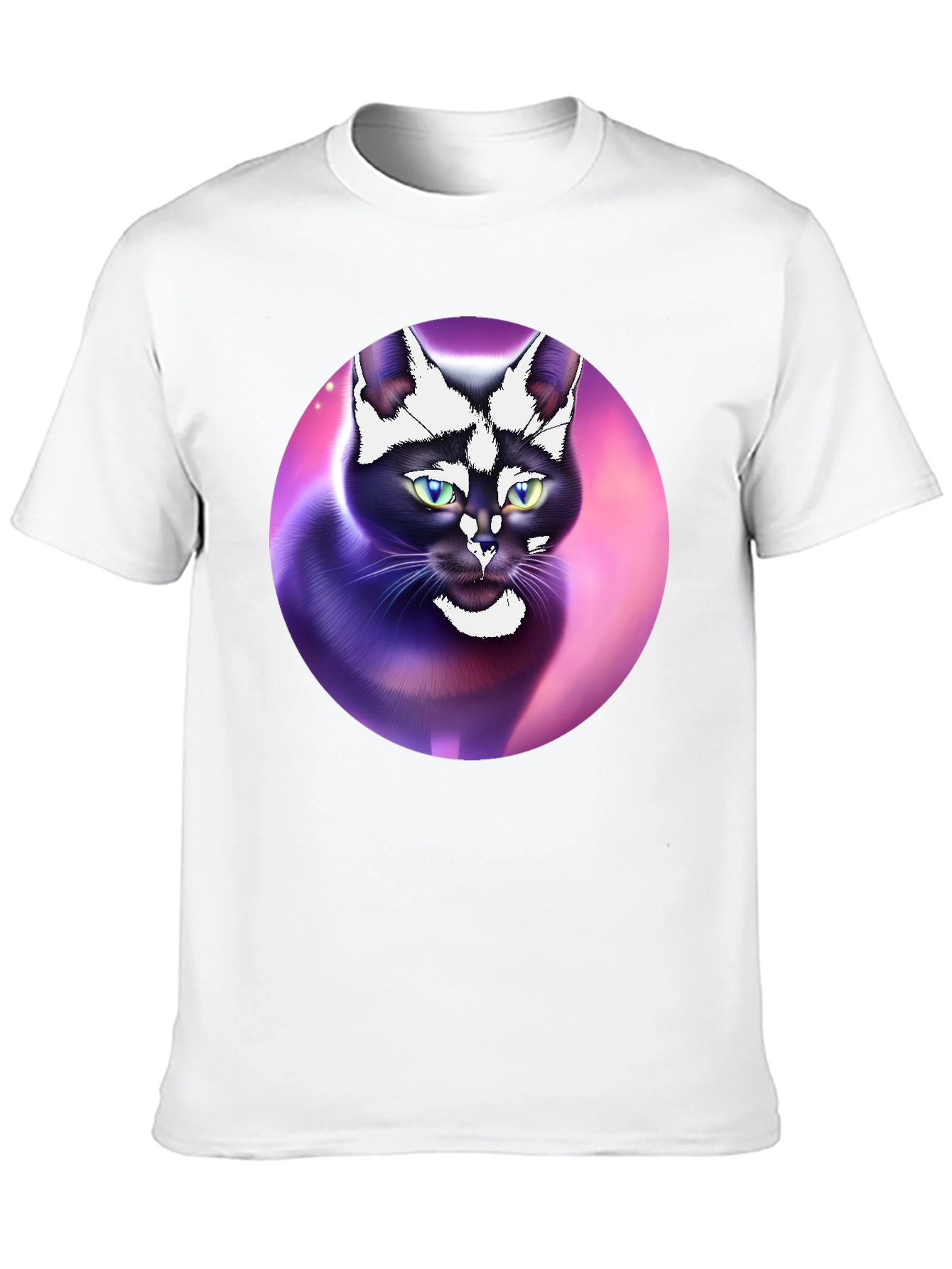 Black Cat Portrait Graphic Tee