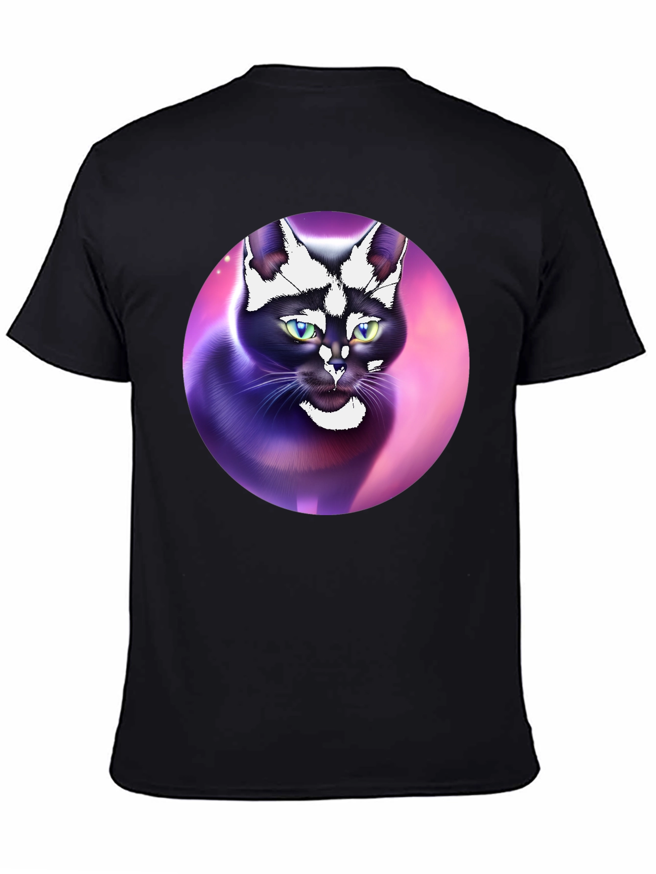 Black Cat Portrait Graphic Tee