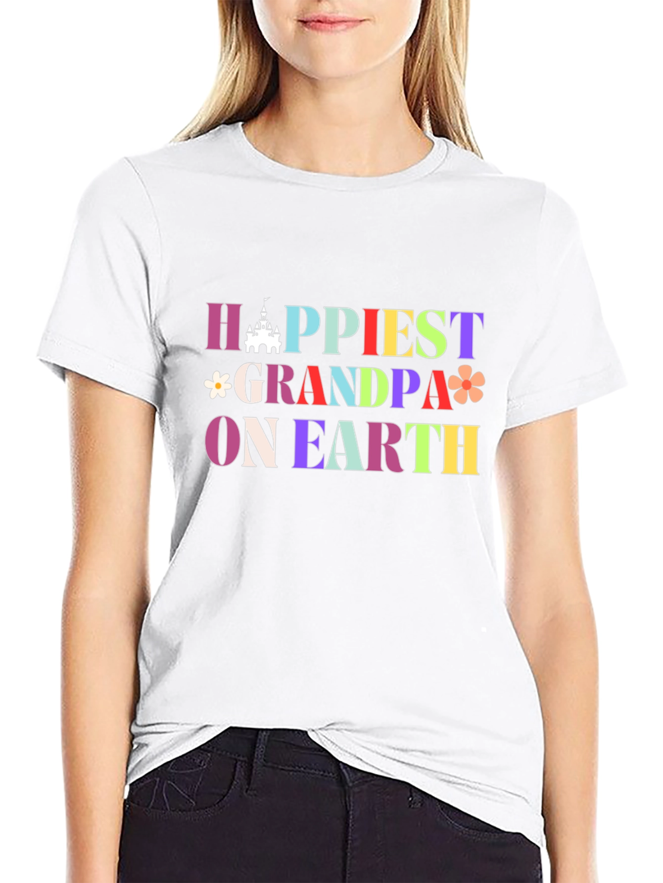 Happiest Grandpa on Earth Graphic T-Shirt