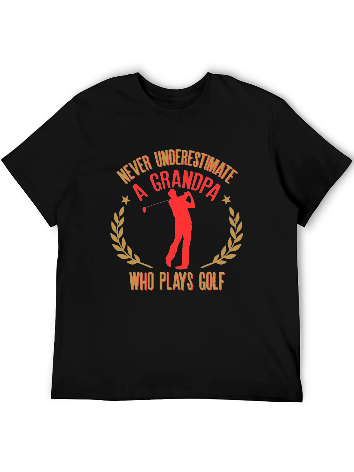 Never Underestimate a Grandpa Golf T-Shirt