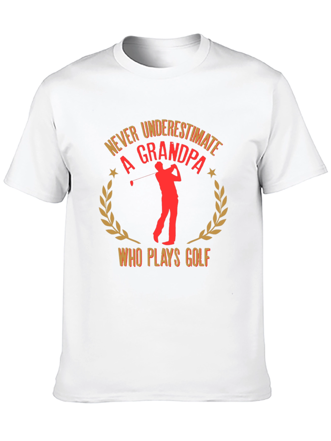 Never Underestimate a Grandpa Golf T-Shirt