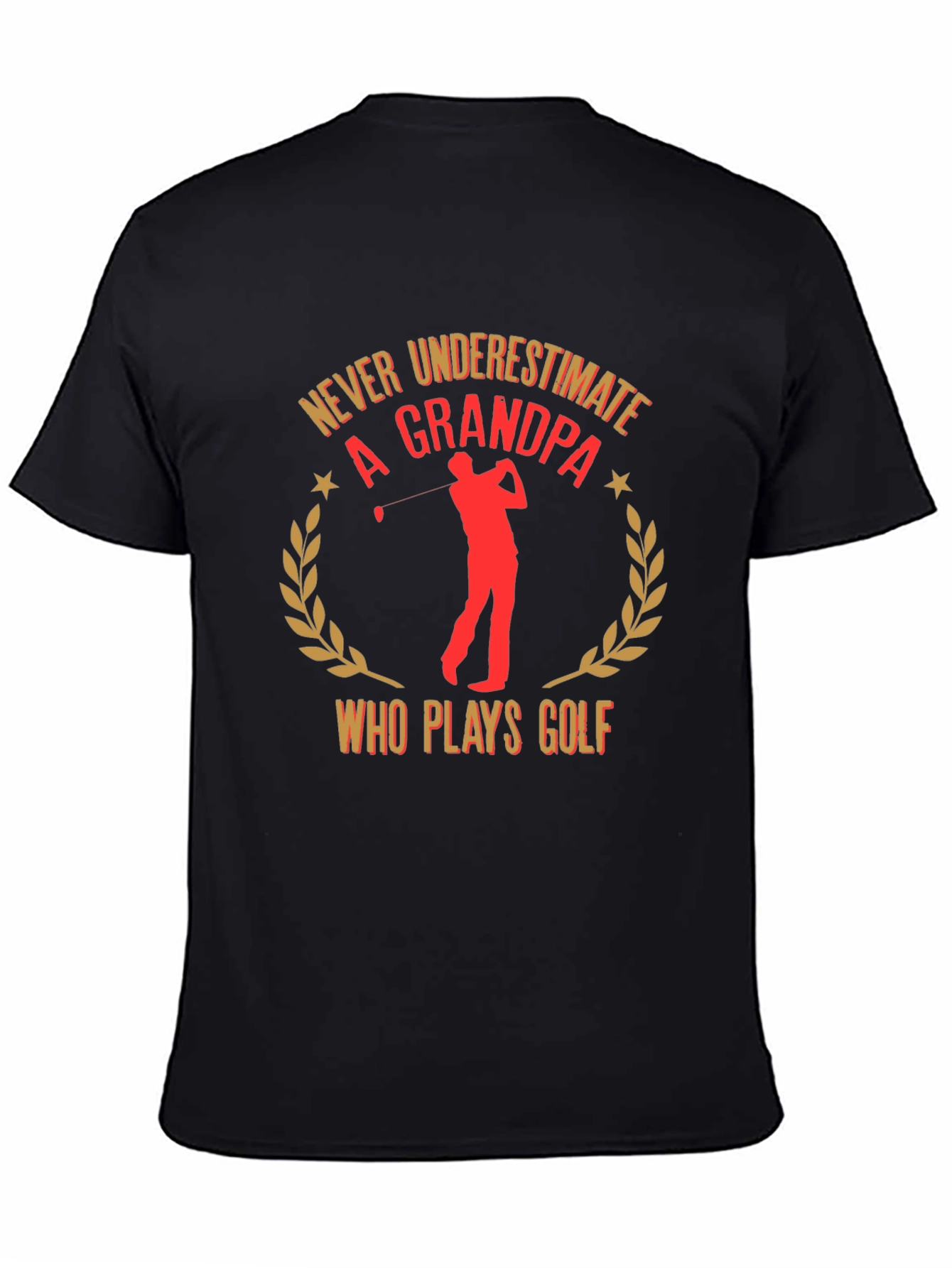 Never Underestimate a Grandpa Golf T-Shirt