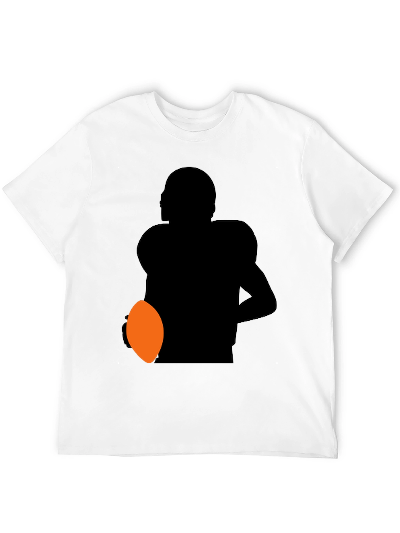 Football Player Silhouette Graphic Tee
