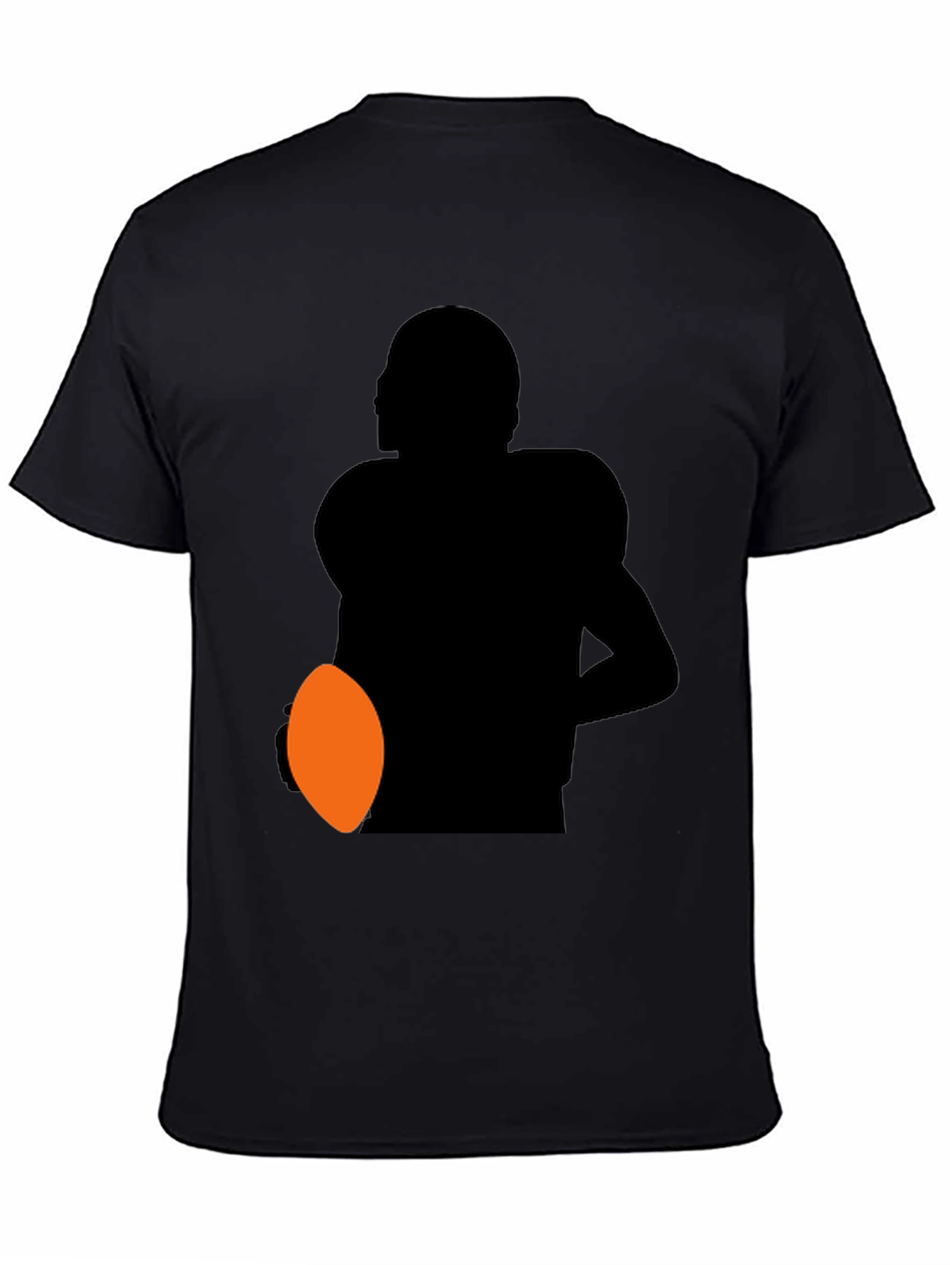 Football Player Silhouette Graphic Tee