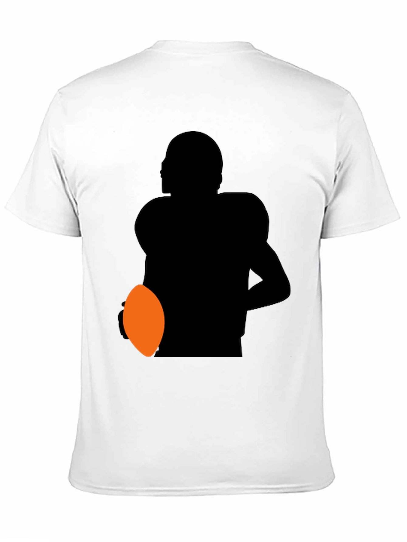 Football Player Silhouette Graphic Tee