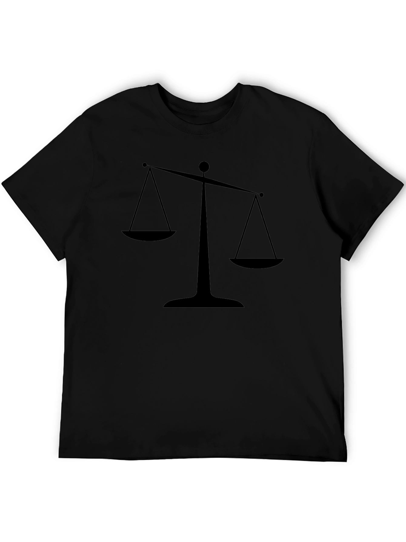 Scales of Justice Graphic Tee - Black
