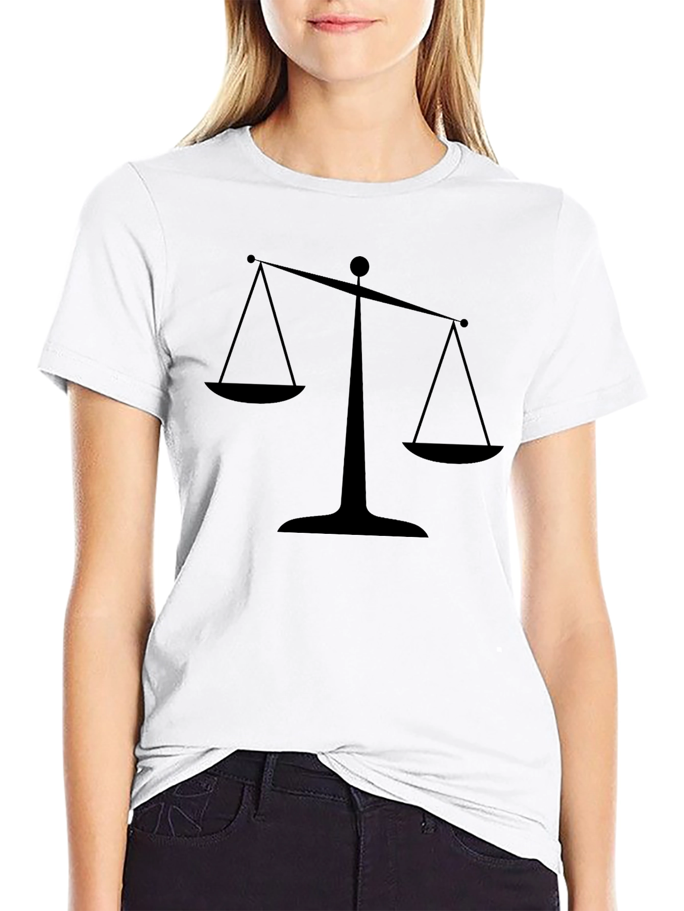Scales of Justice Graphic Tee - Black