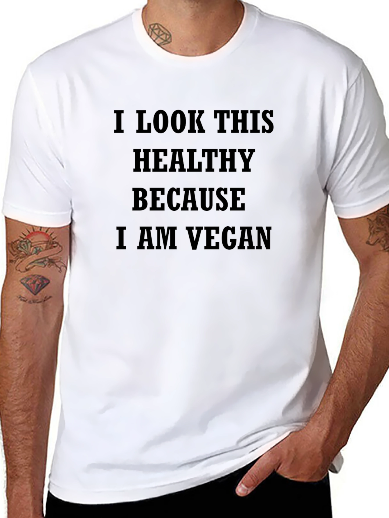 Vegan Statement T-Shirt: Healthy Lifestyle Apparel