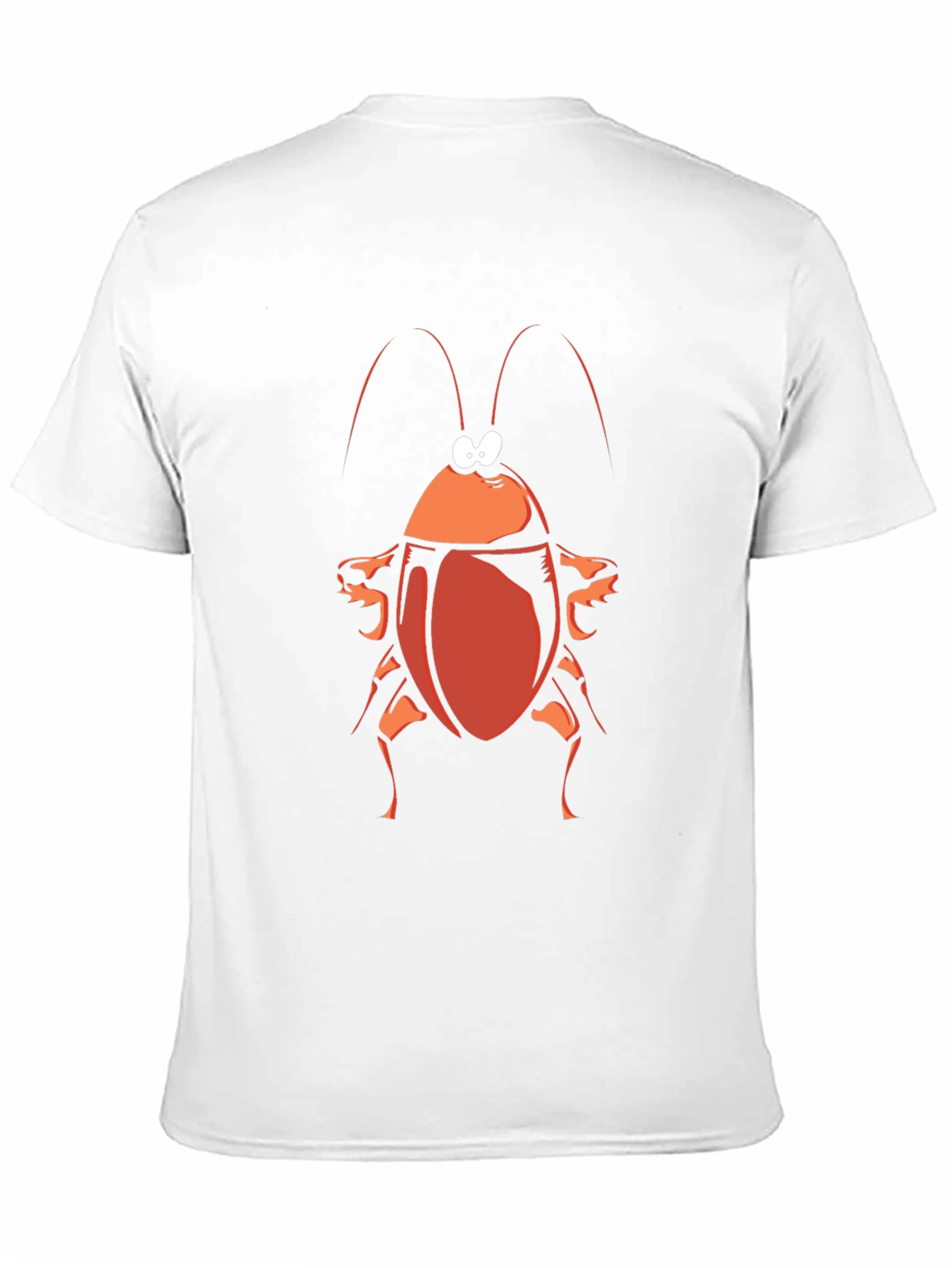 Cartoon Cockroach Graphic Tee - Black
