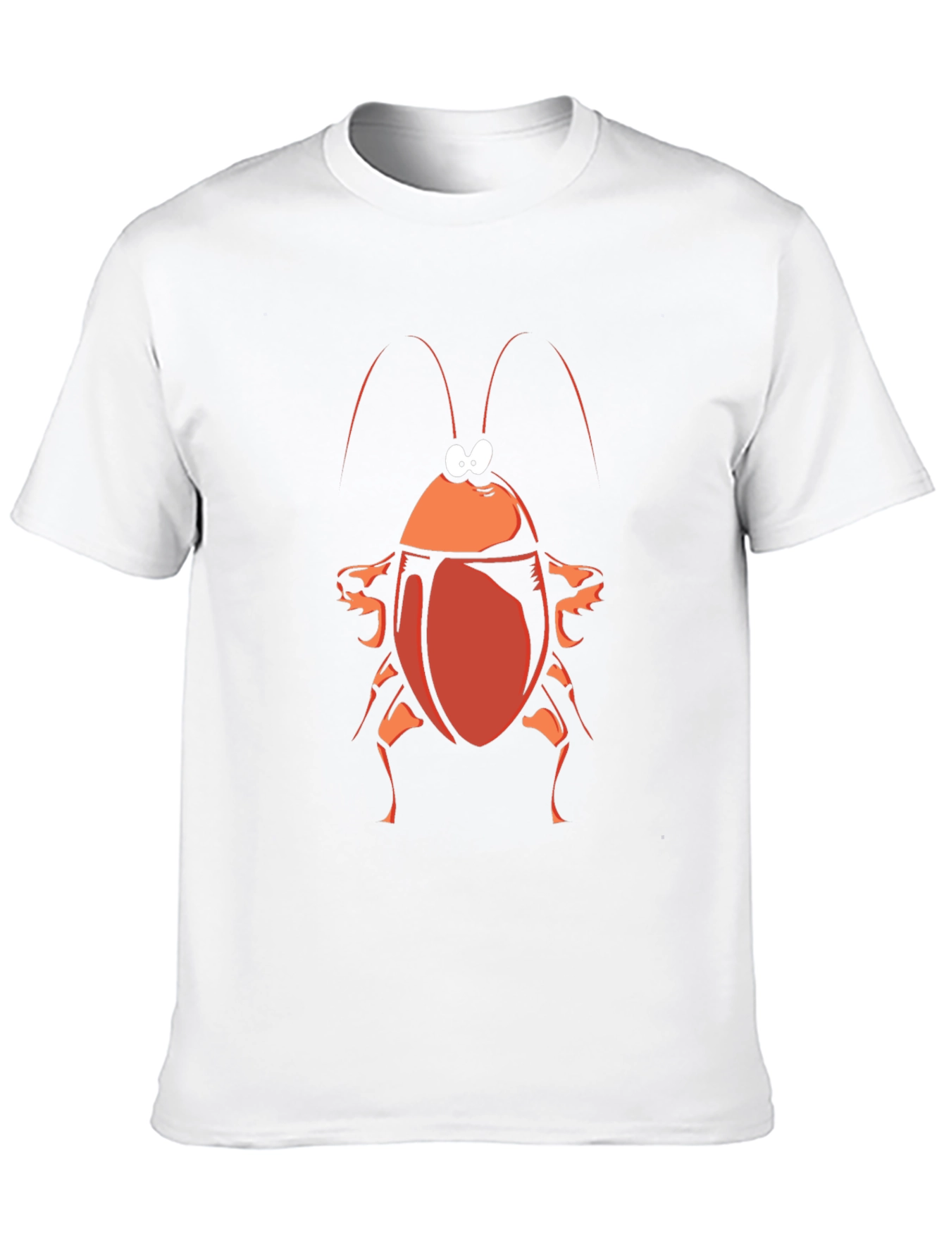 Cartoon Cockroach Graphic Tee - Black
