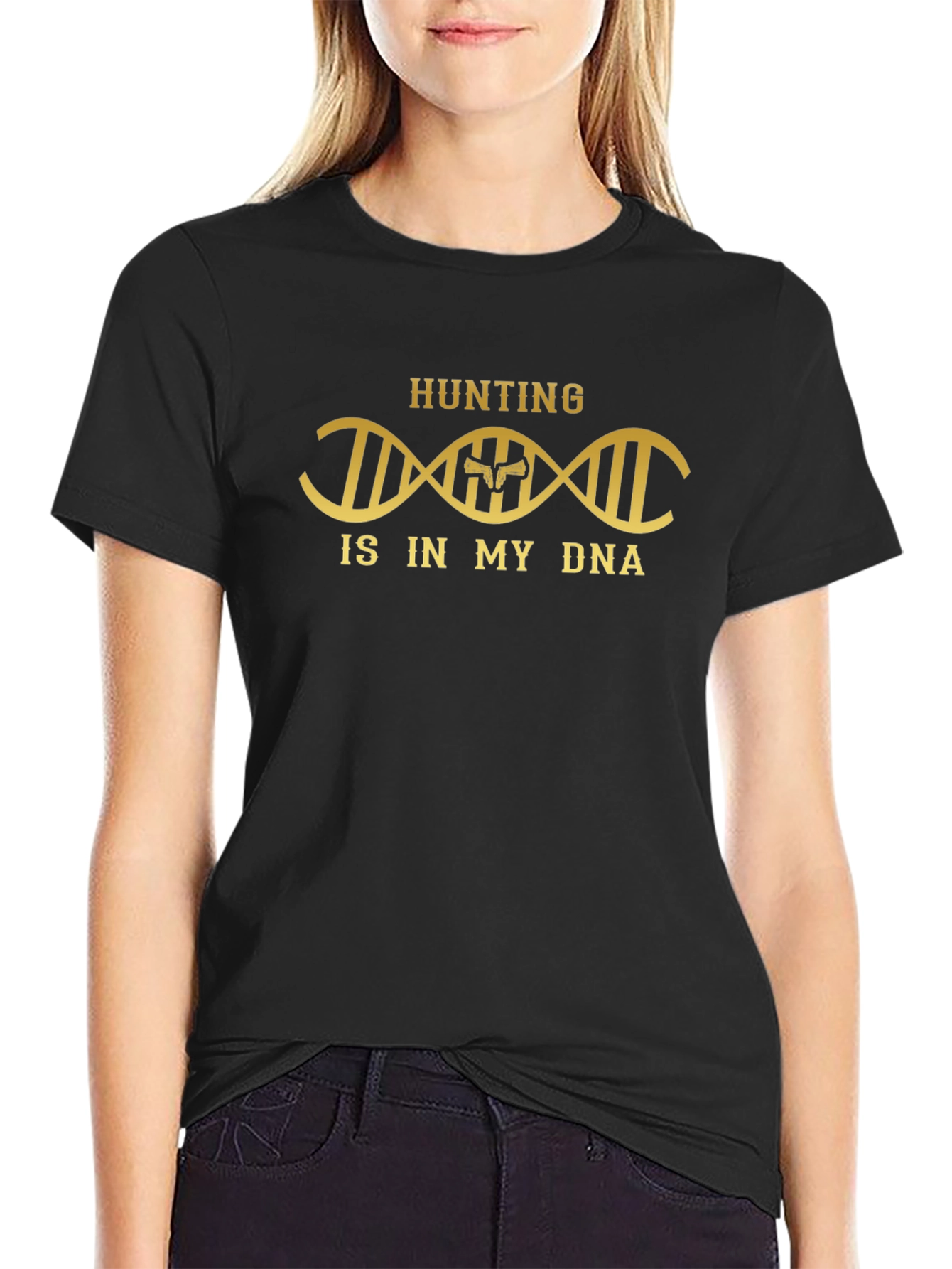Hunting is in my DNA T-Shirt - Black