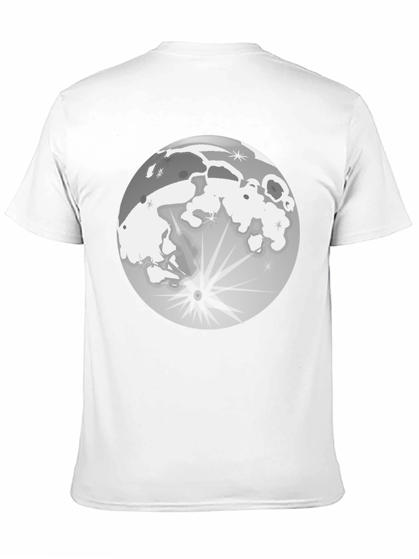 Lunar Eclipse Graphic T-Shirt - Black Cotton