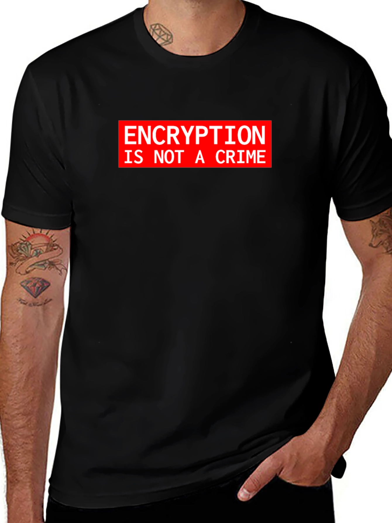 Encryption is Not A Crime Tee