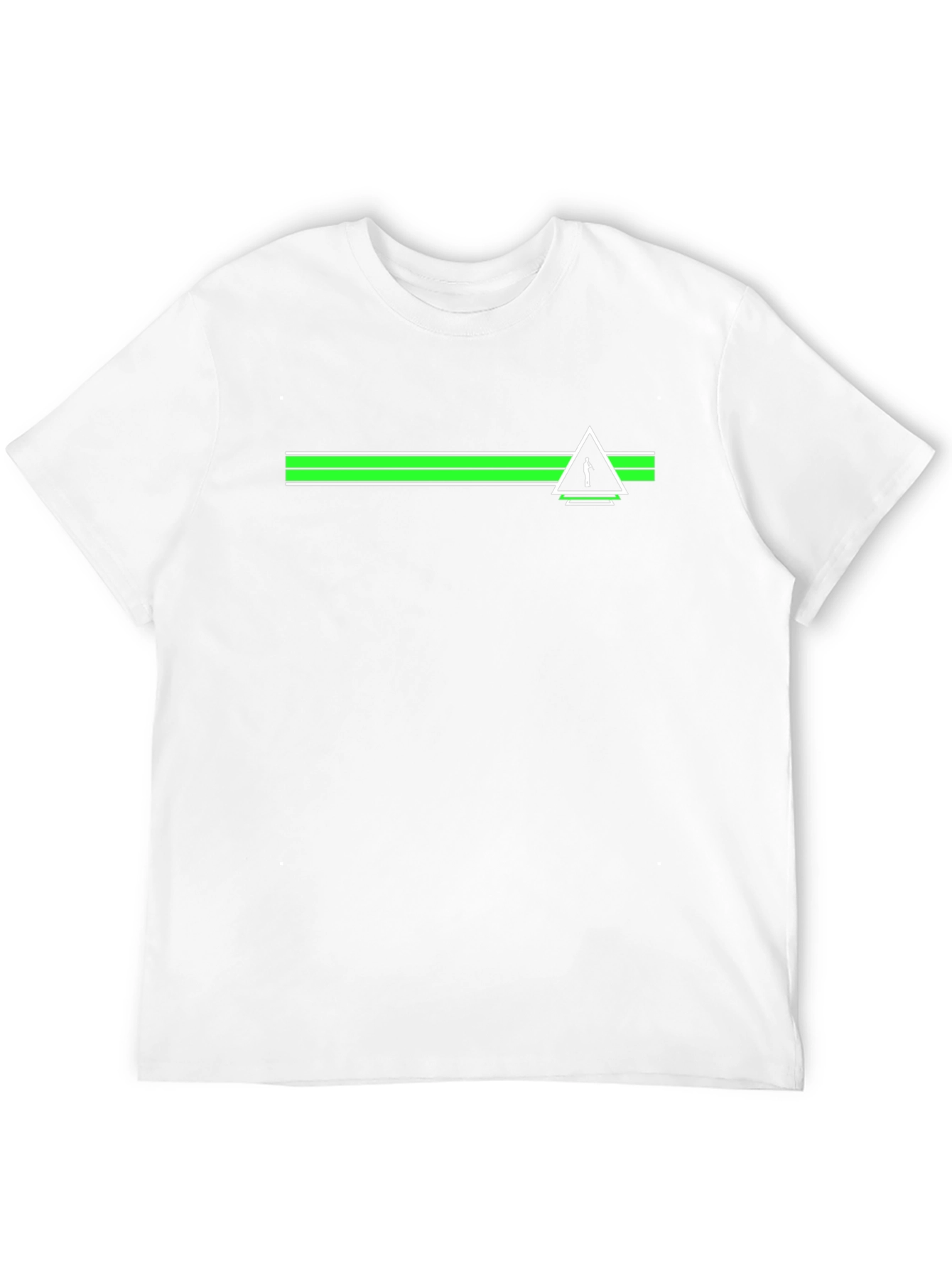Modern Striped Graphic T-Shirt - Black