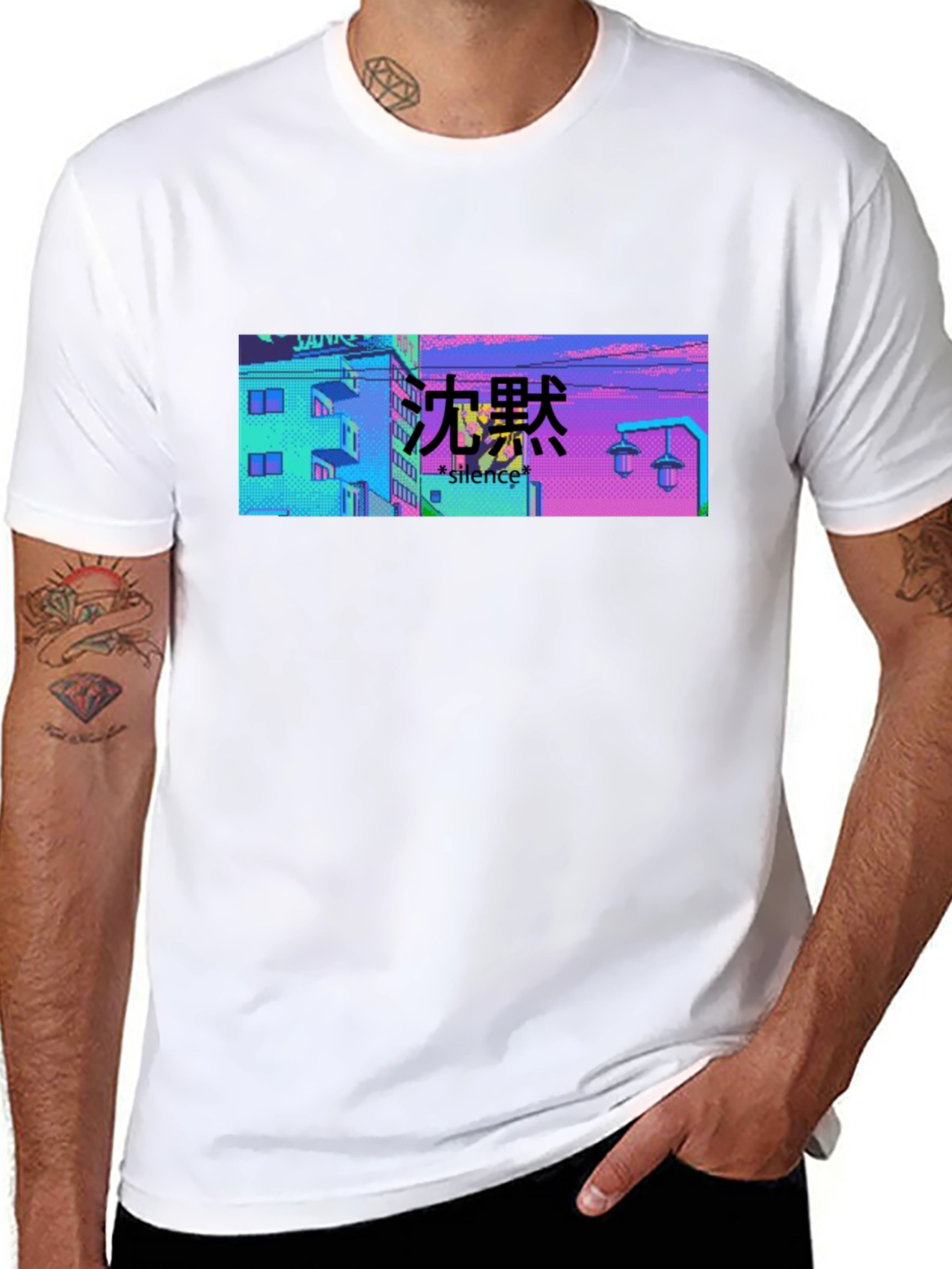 Vaporwave Aesthetic Black T-Shirt