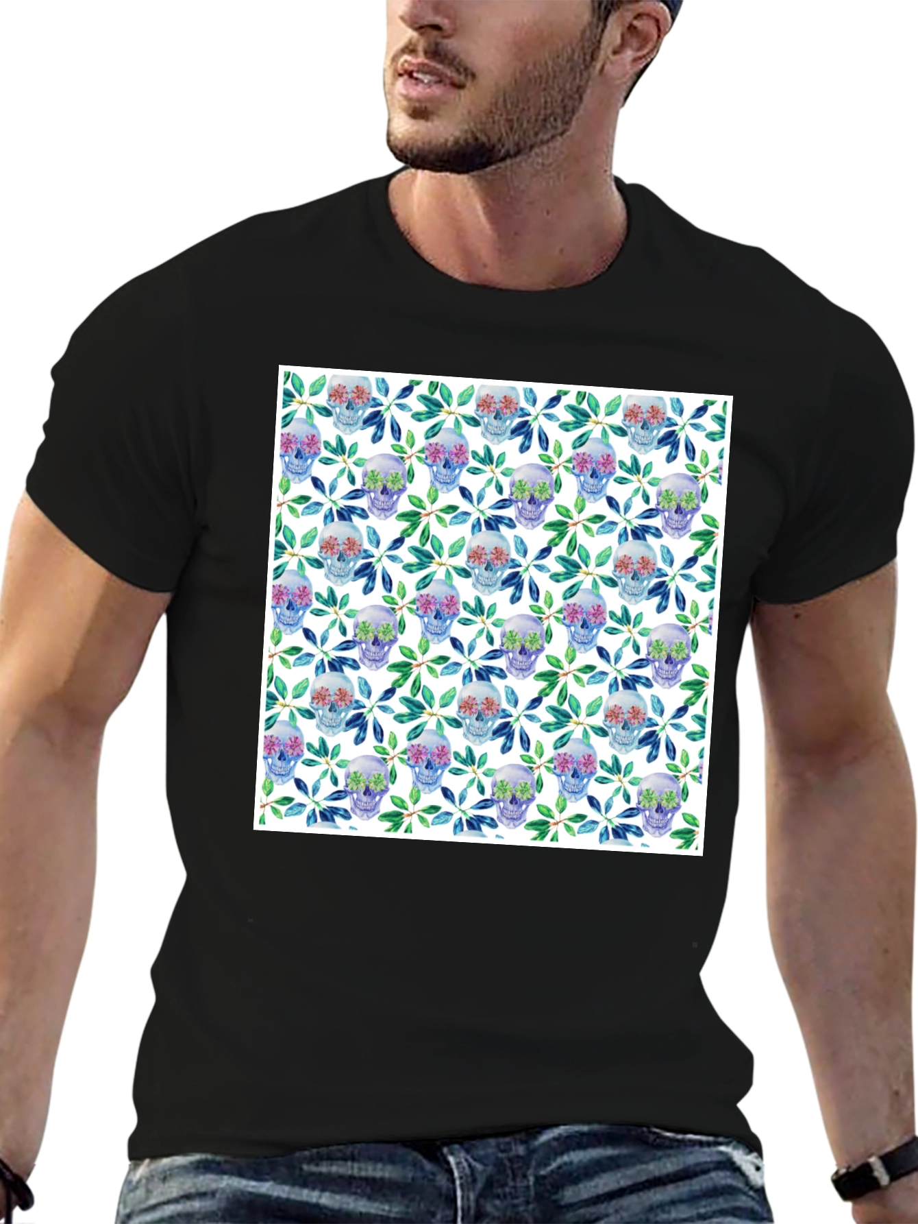 Floral Skull T-Shirt - Day of the Dead