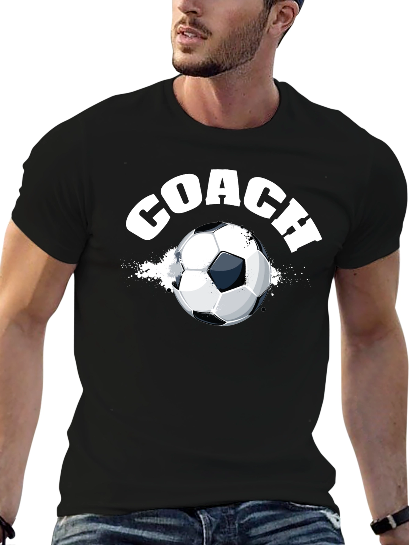 Coach Soccer Ball Graphic T-Shirt