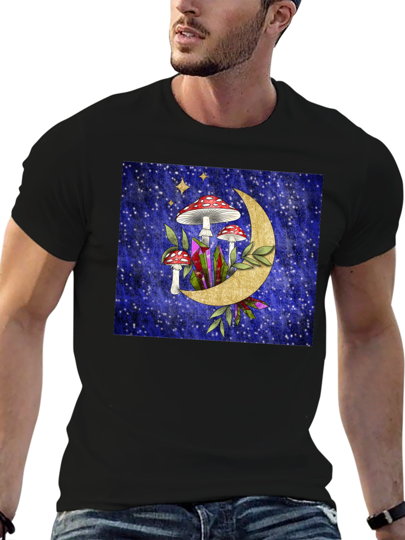 Mystical Mushroom Moon T-Shirt