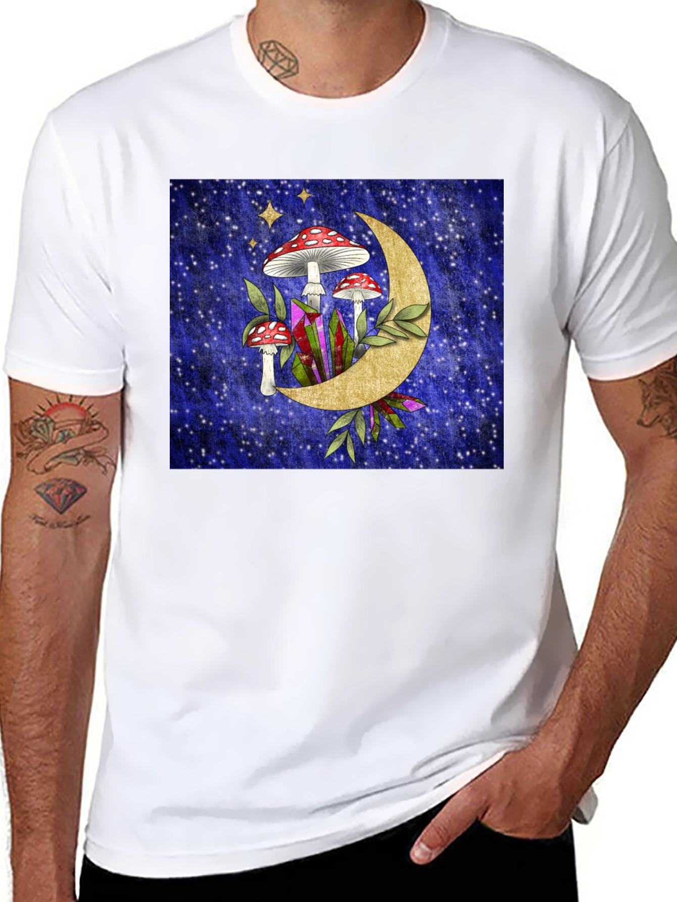 Mystical Mushroom Moon T-Shirt