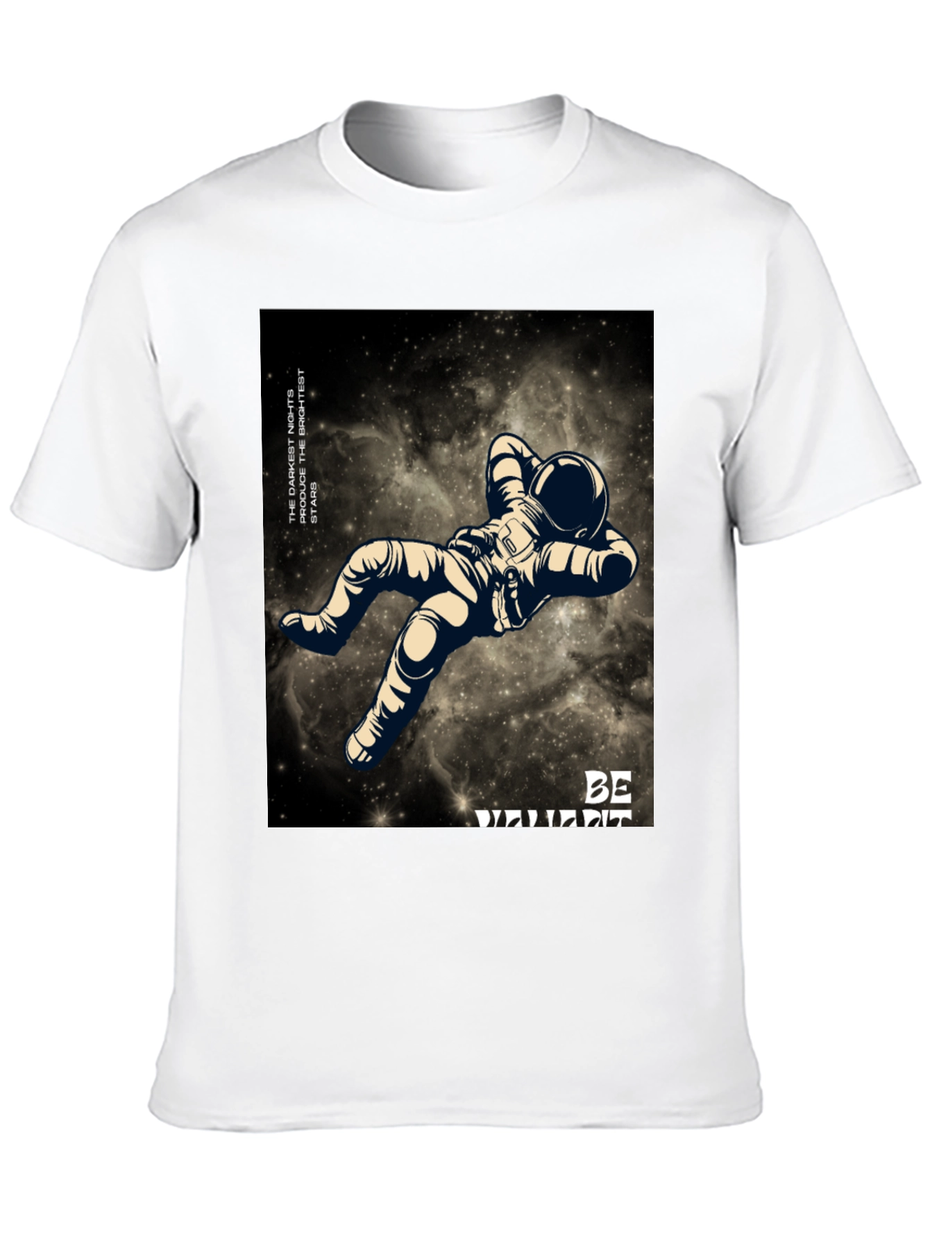 Astronaut Graphic Black T-Shirt - Be Different