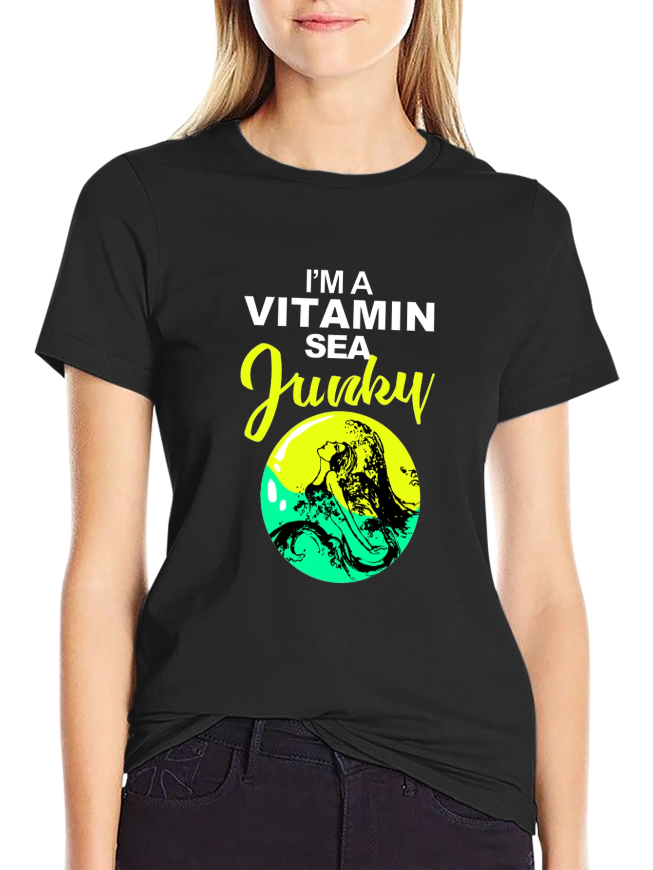 Vitamin Sea Junky Black T-Shirt