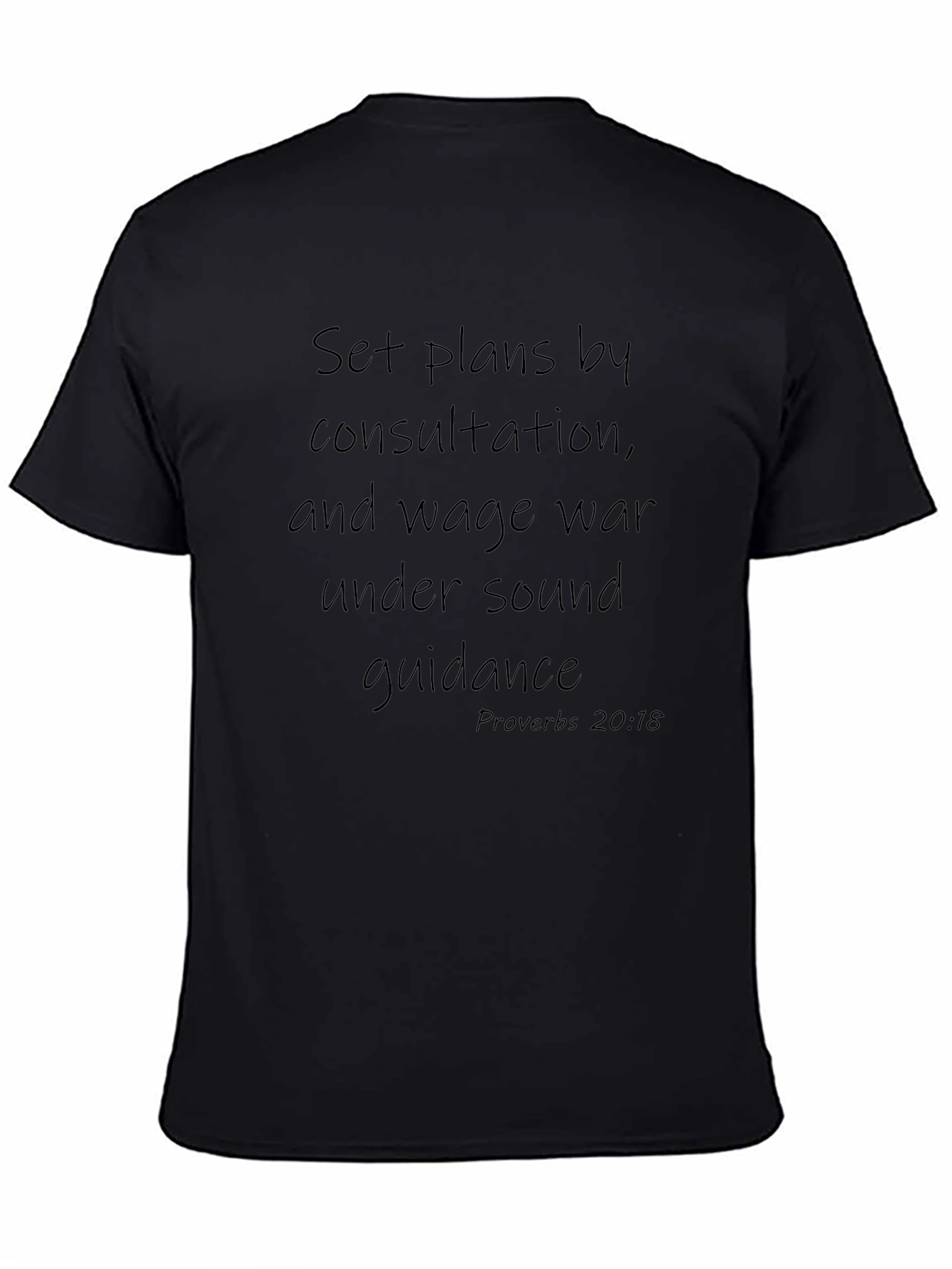 Inspirational Proverbs 20:18 Graphic Tee