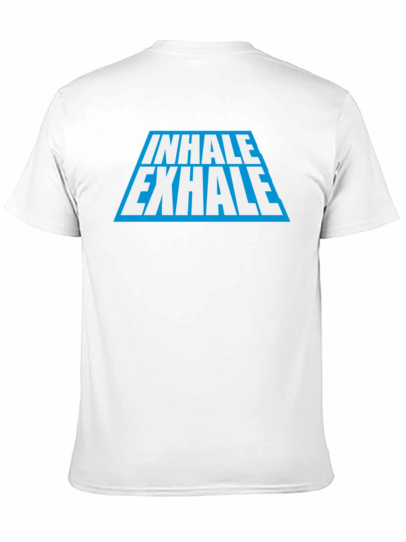 Inhale Exhale Graphic Tee - Black Cotton Blend