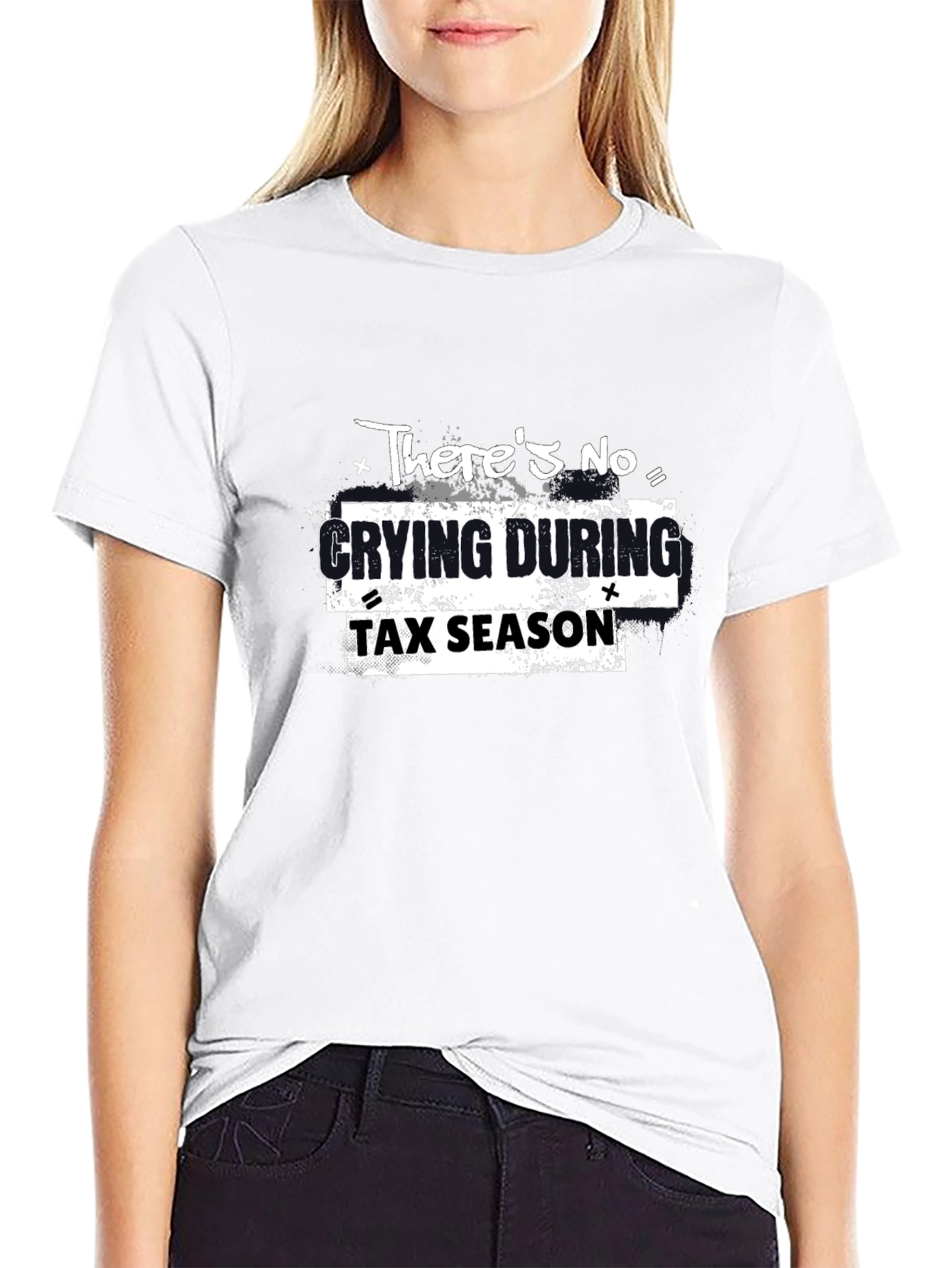 Funny Tax Season T-Shirt - No Crying Graphic Tee
