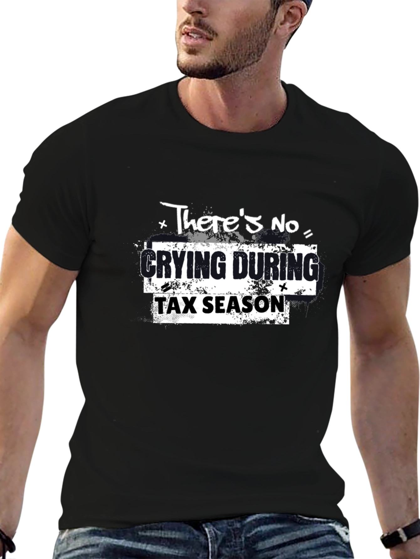 Funny Tax Season T-Shirt - No Crying Graphic Tee