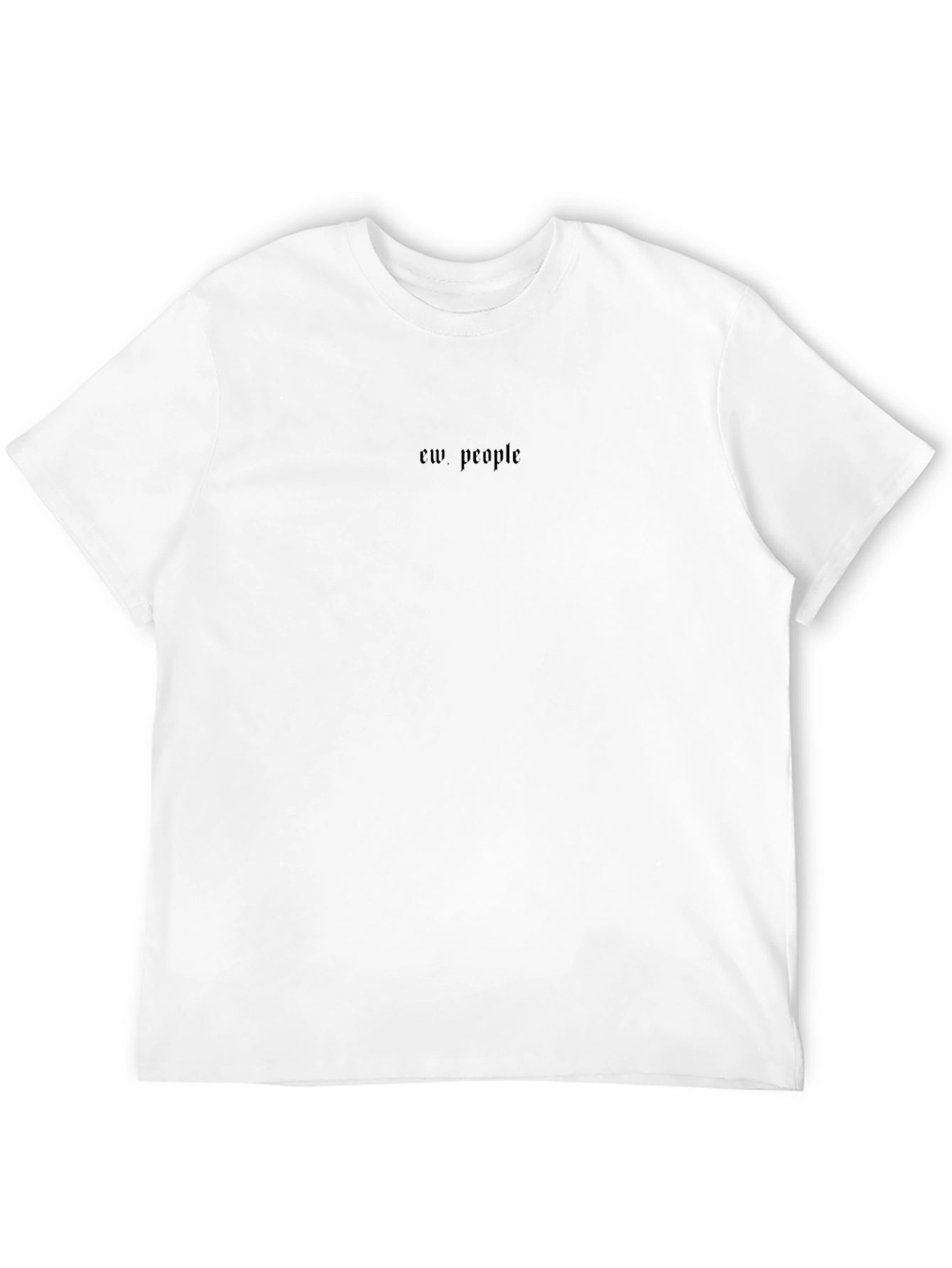 Ew People Graphic T-Shirt - Black Crew Neck Tee