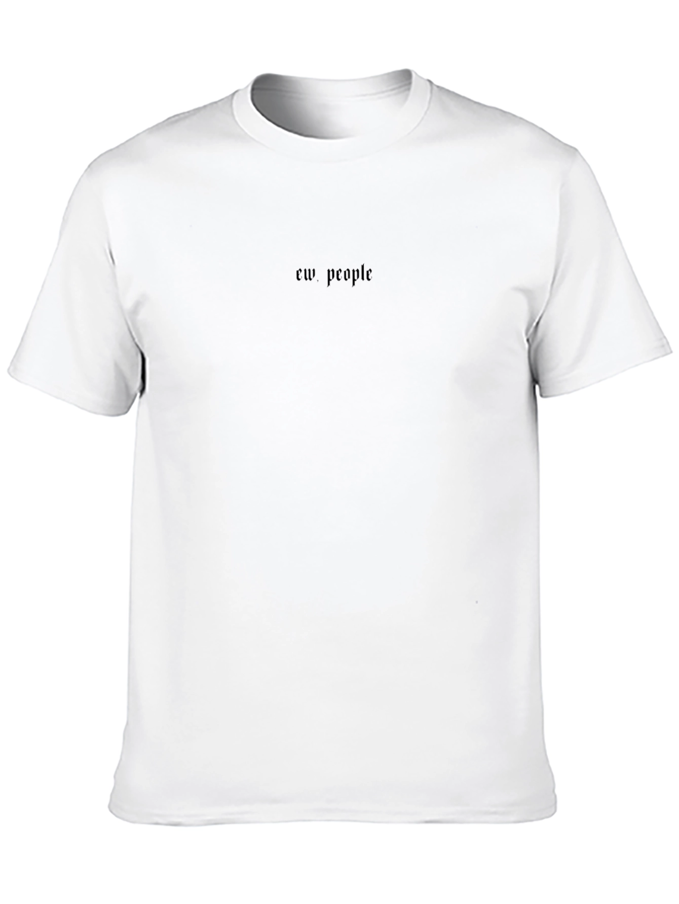 Ew People Graphic T-Shirt - Black Crew Neck Tee