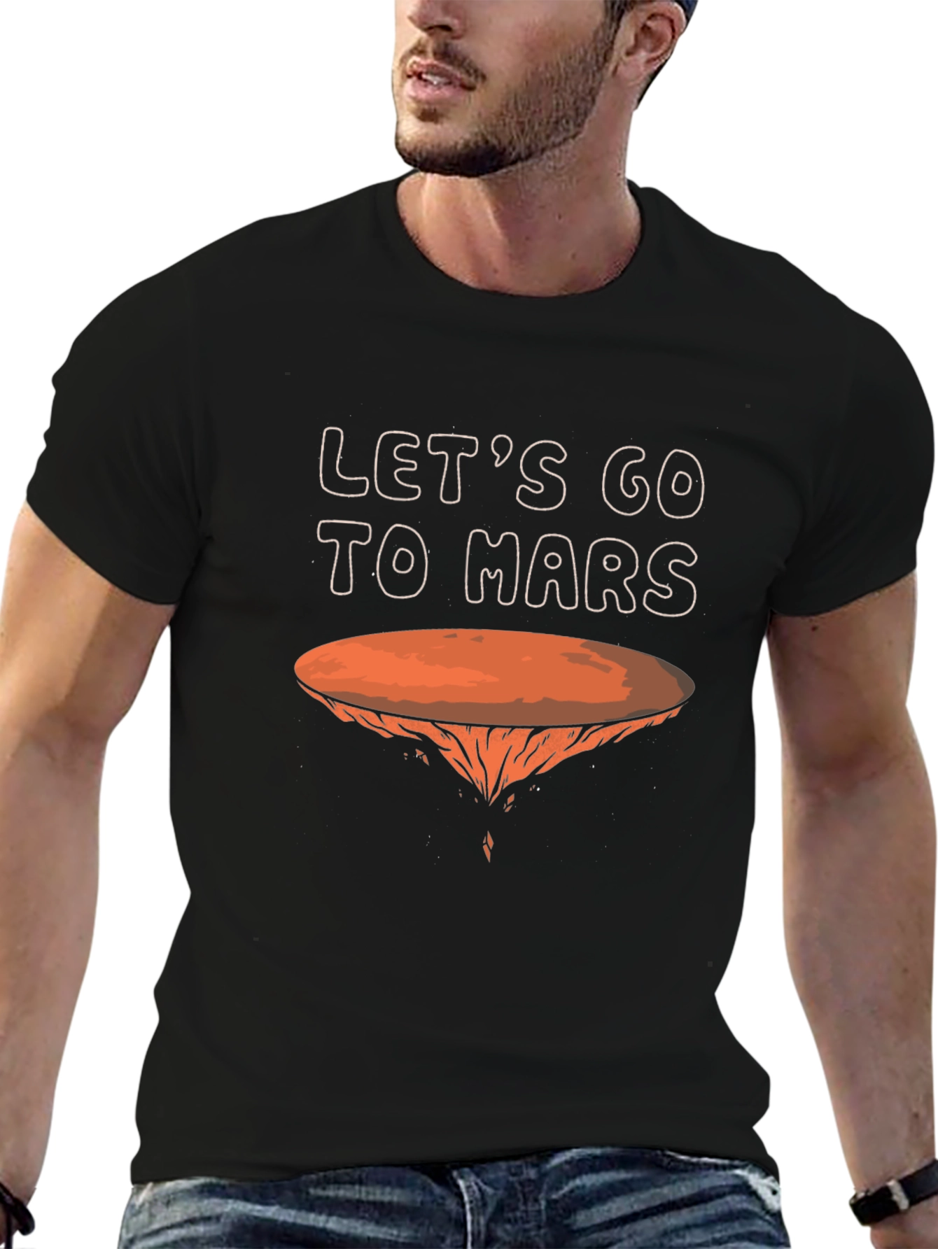 Lets Go To Mars T-Shirt Black