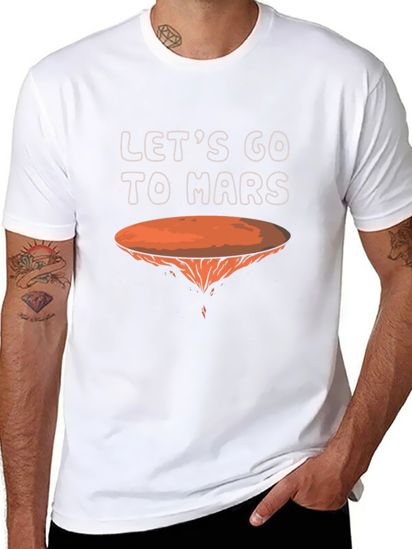 Lets Go To Mars T-Shirt Black