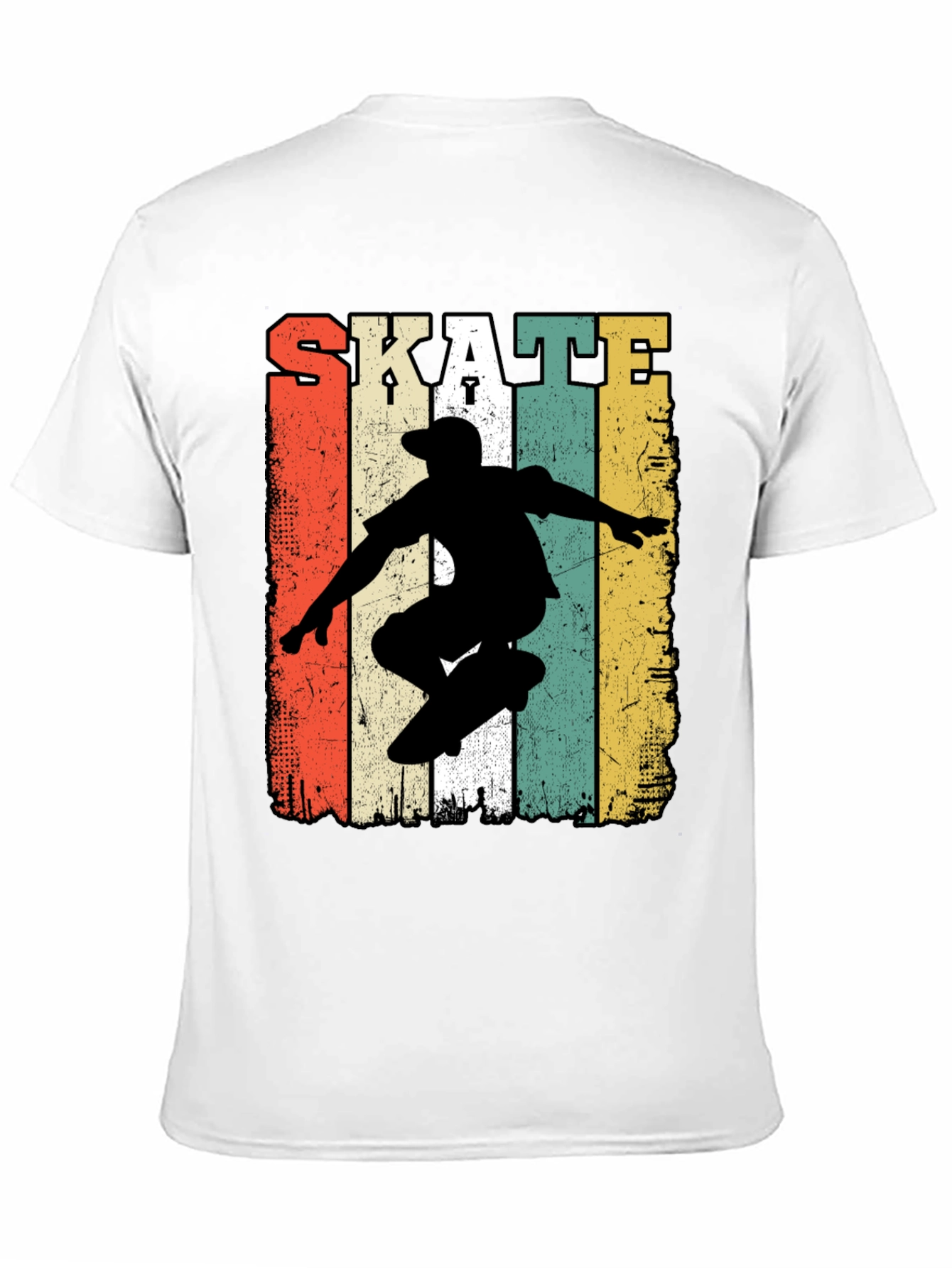 Retro Skate T-Shirt - Classic Skateboarder Design