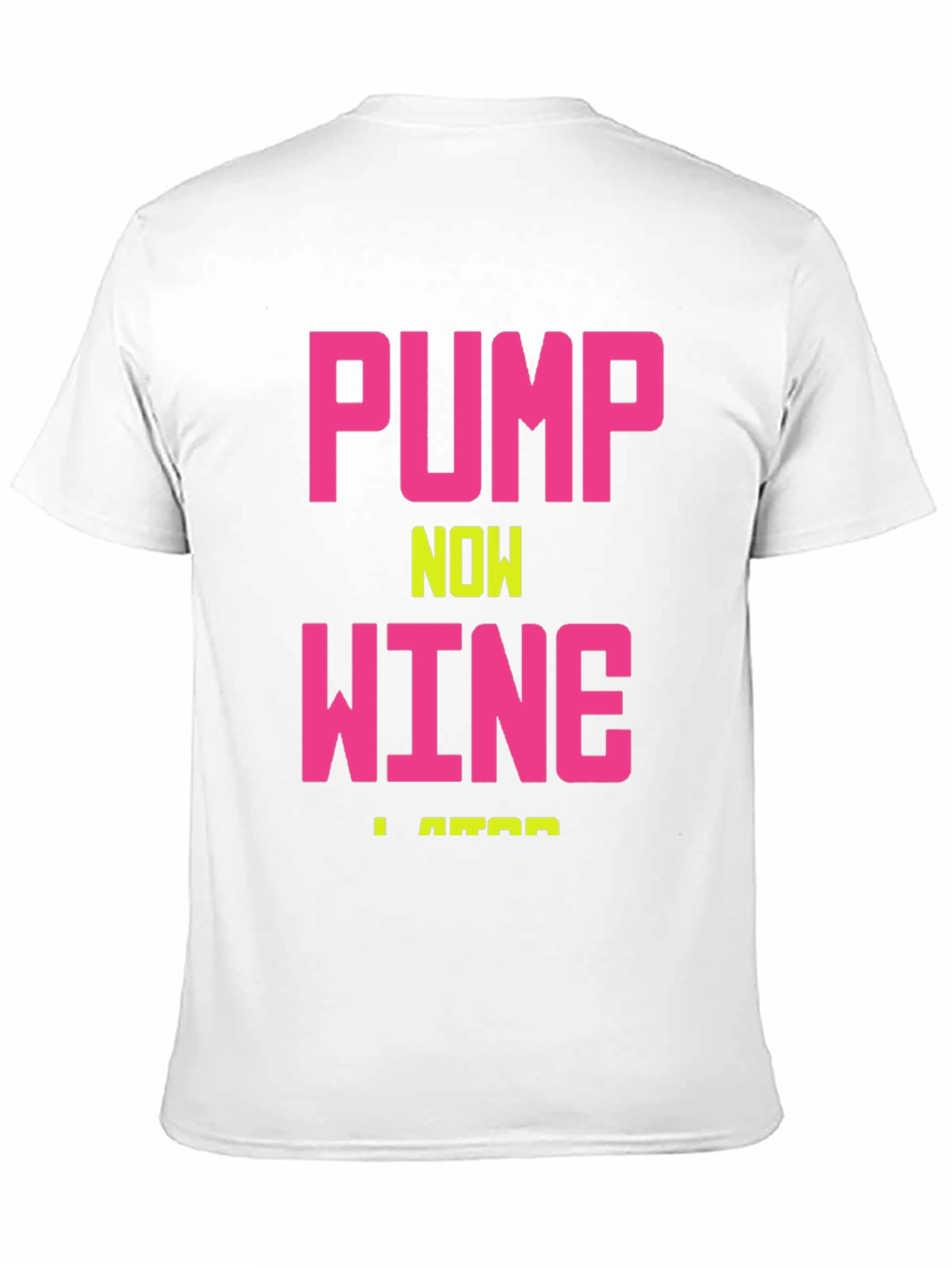 Pump Now Wine Later Mens Black Graphic Tee