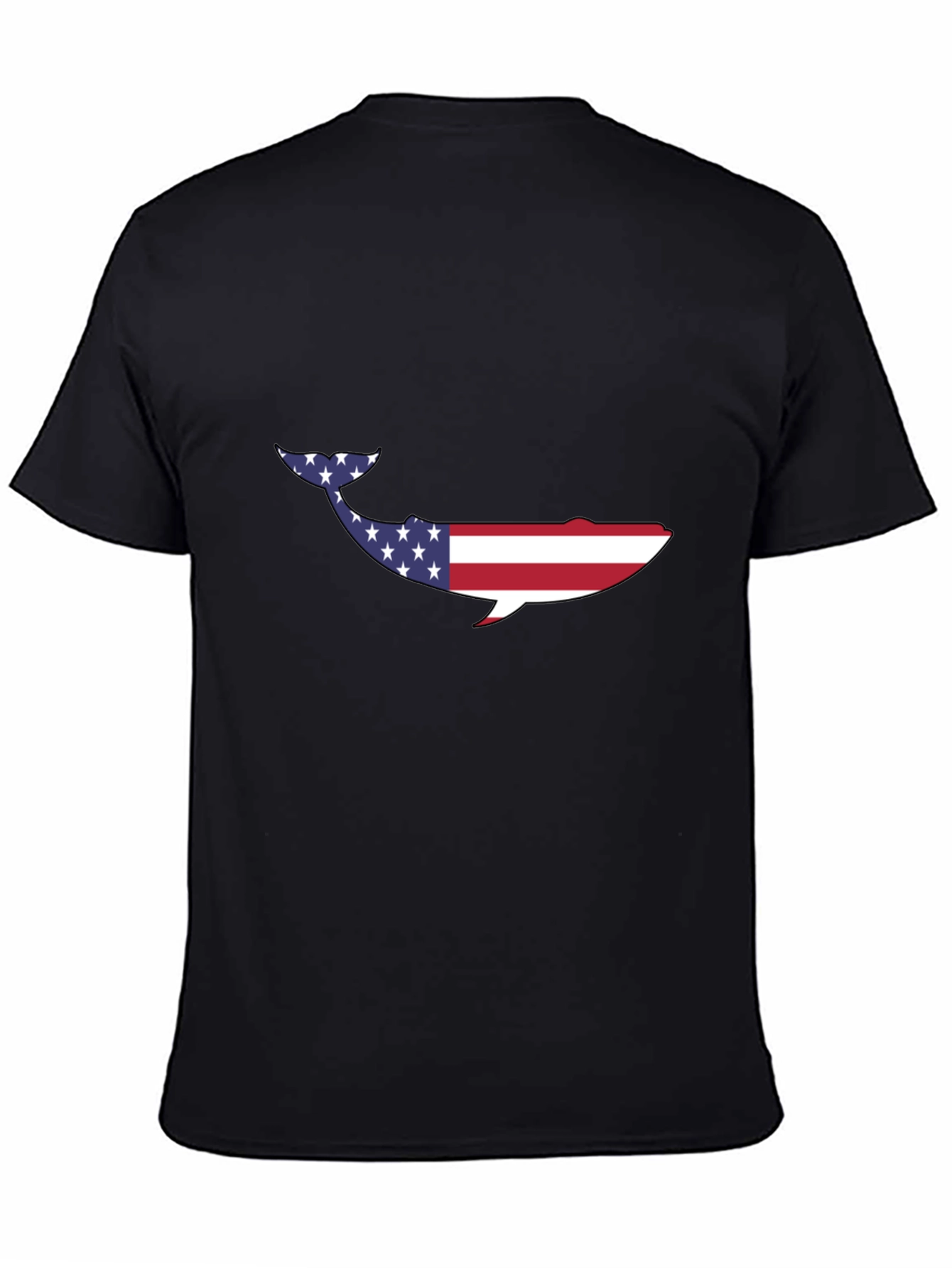 American Flag Whale Graphic Tee