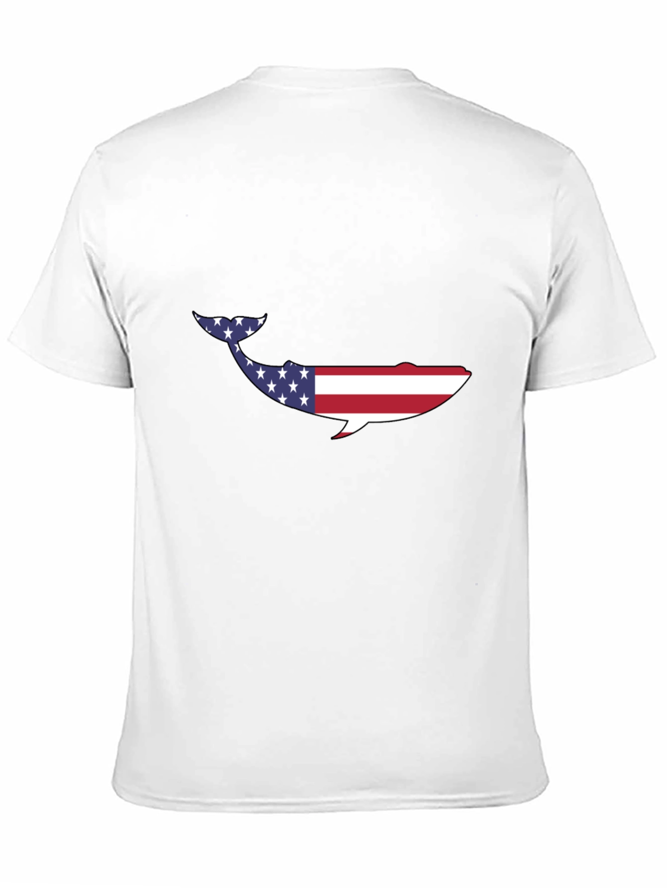 American Flag Whale Graphic Tee