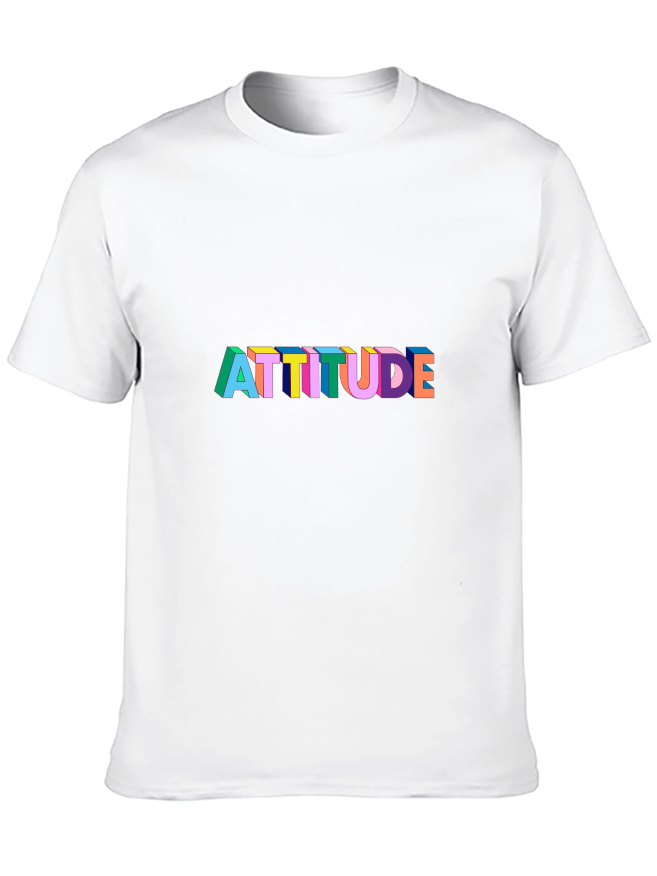 Attitude Graphic Print Black T-Shirt