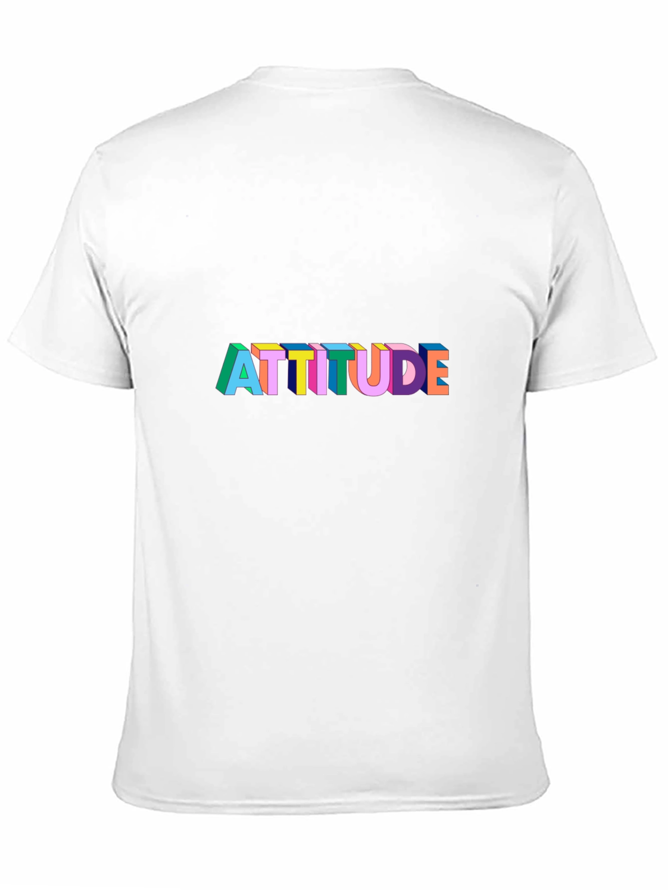 Attitude Graphic Print Black T-Shirt