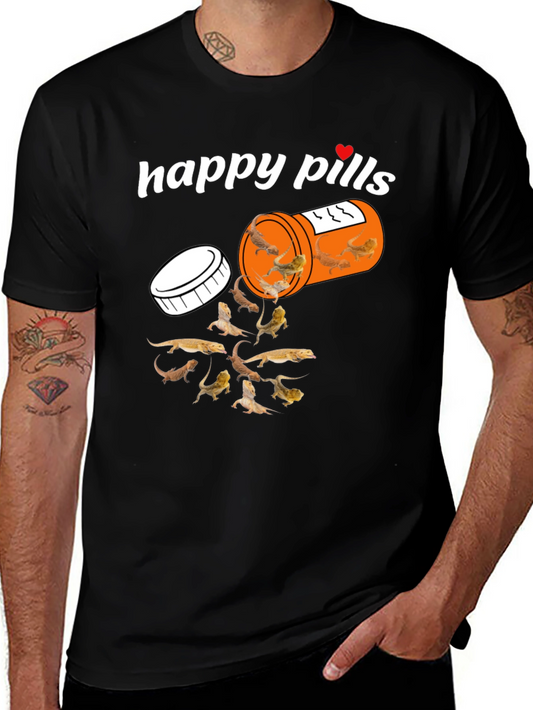 Happy Pills Bearded Dragon T-Shirt