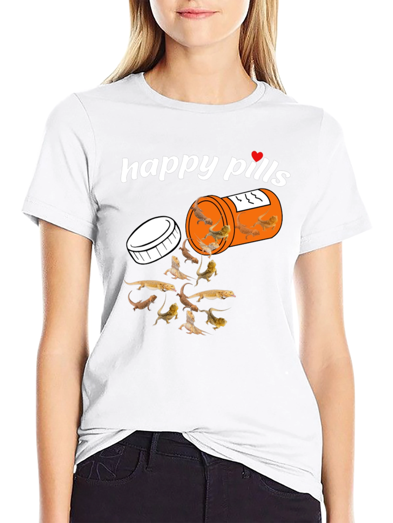 Happy Pills Bearded Dragon T-Shirt