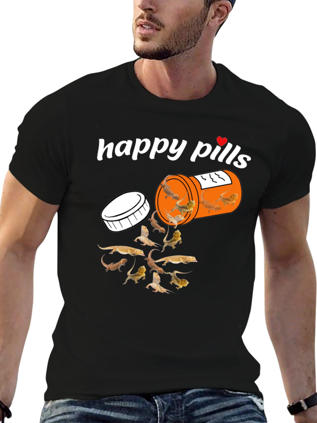 Happy Pills Bearded Dragon T-Shirt