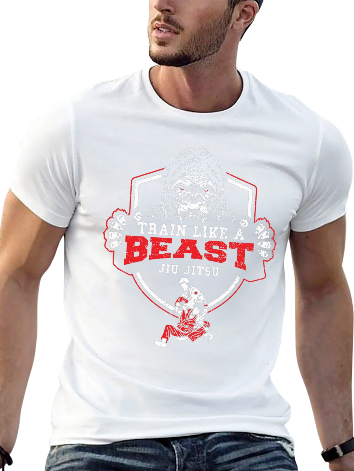 Train Like a Beast Jiu Jitsu T-Shirt