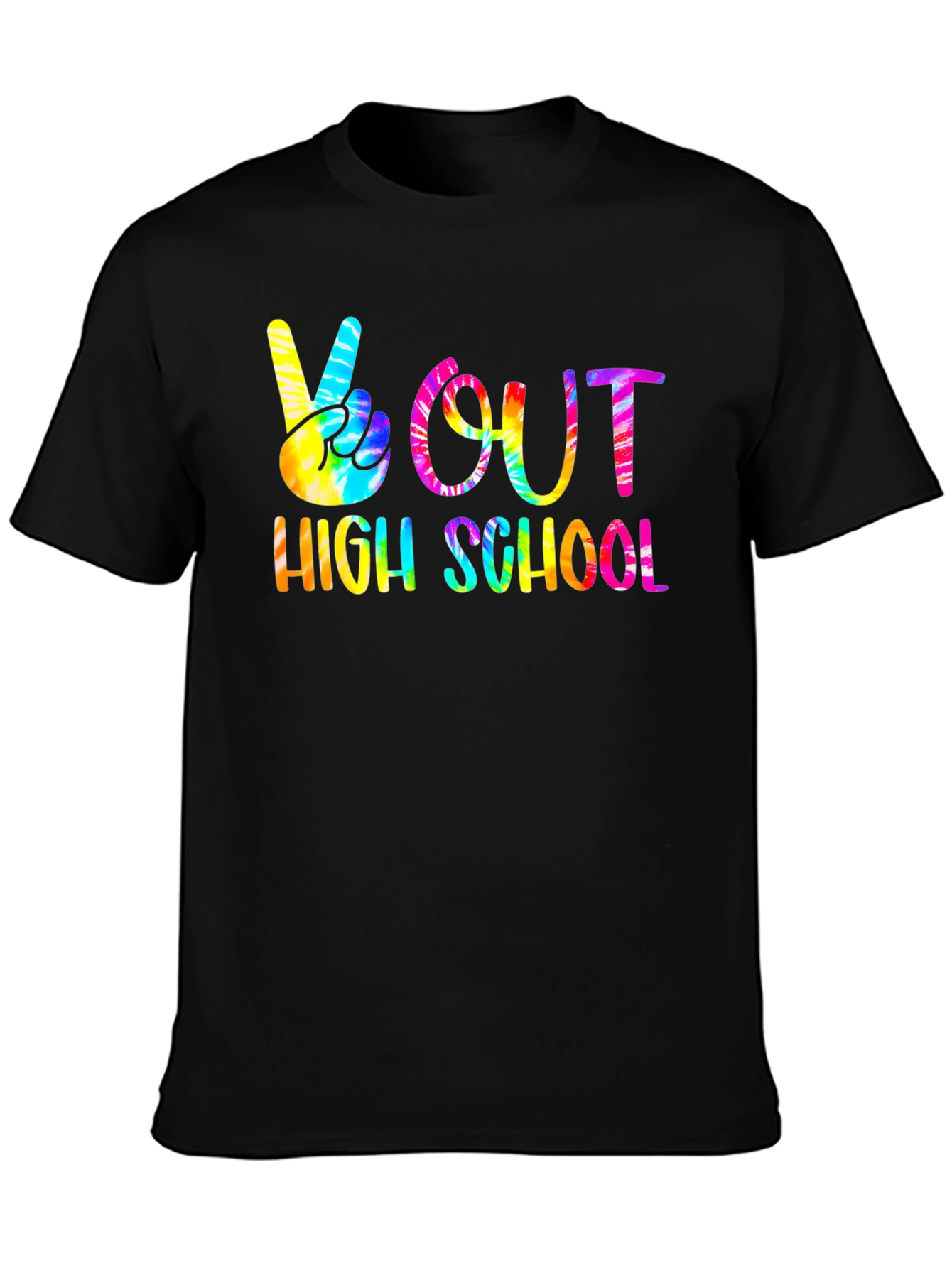 Peace Out High School Tie Dye T-Shirt