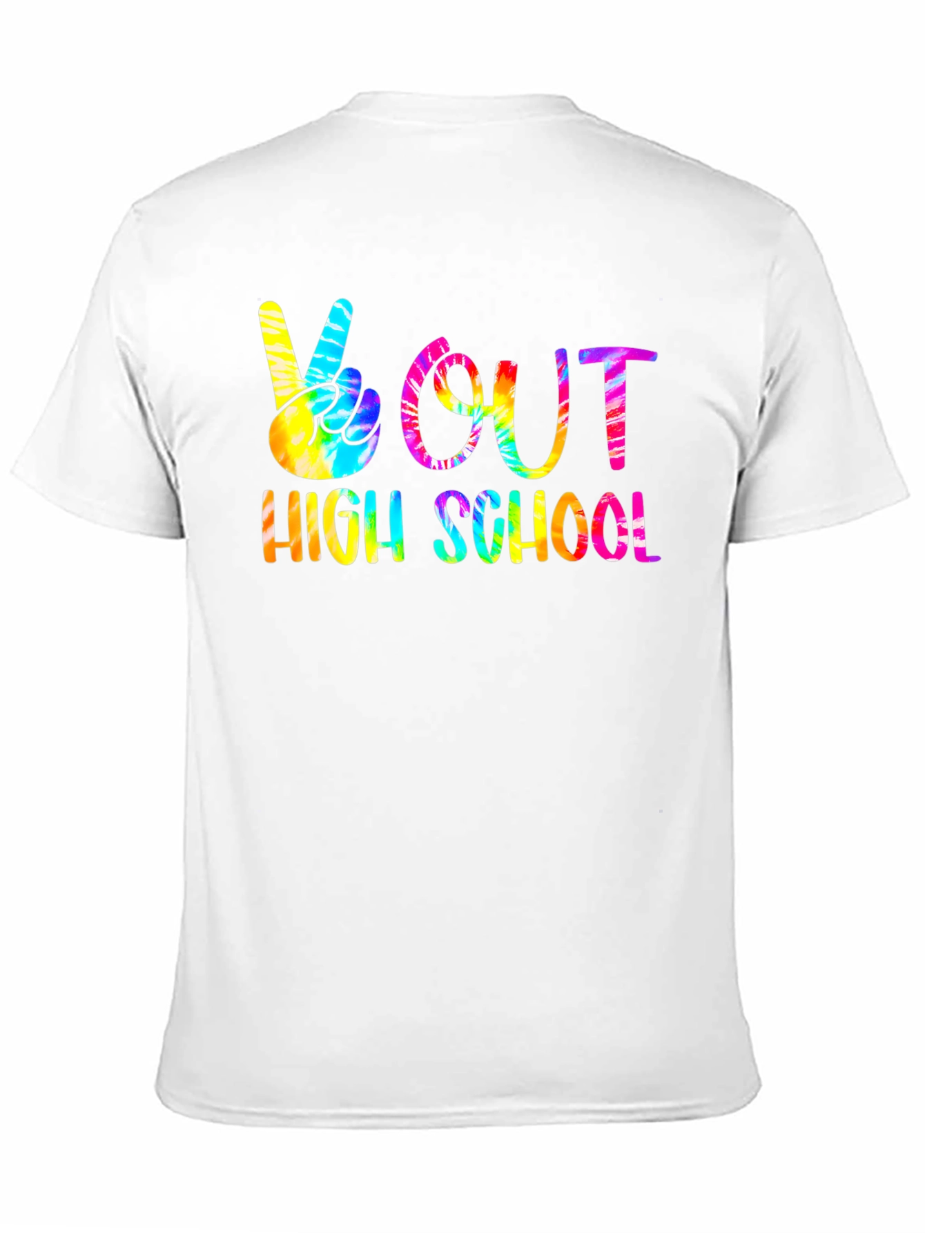 Peace Out High School Tie Dye T-Shirt