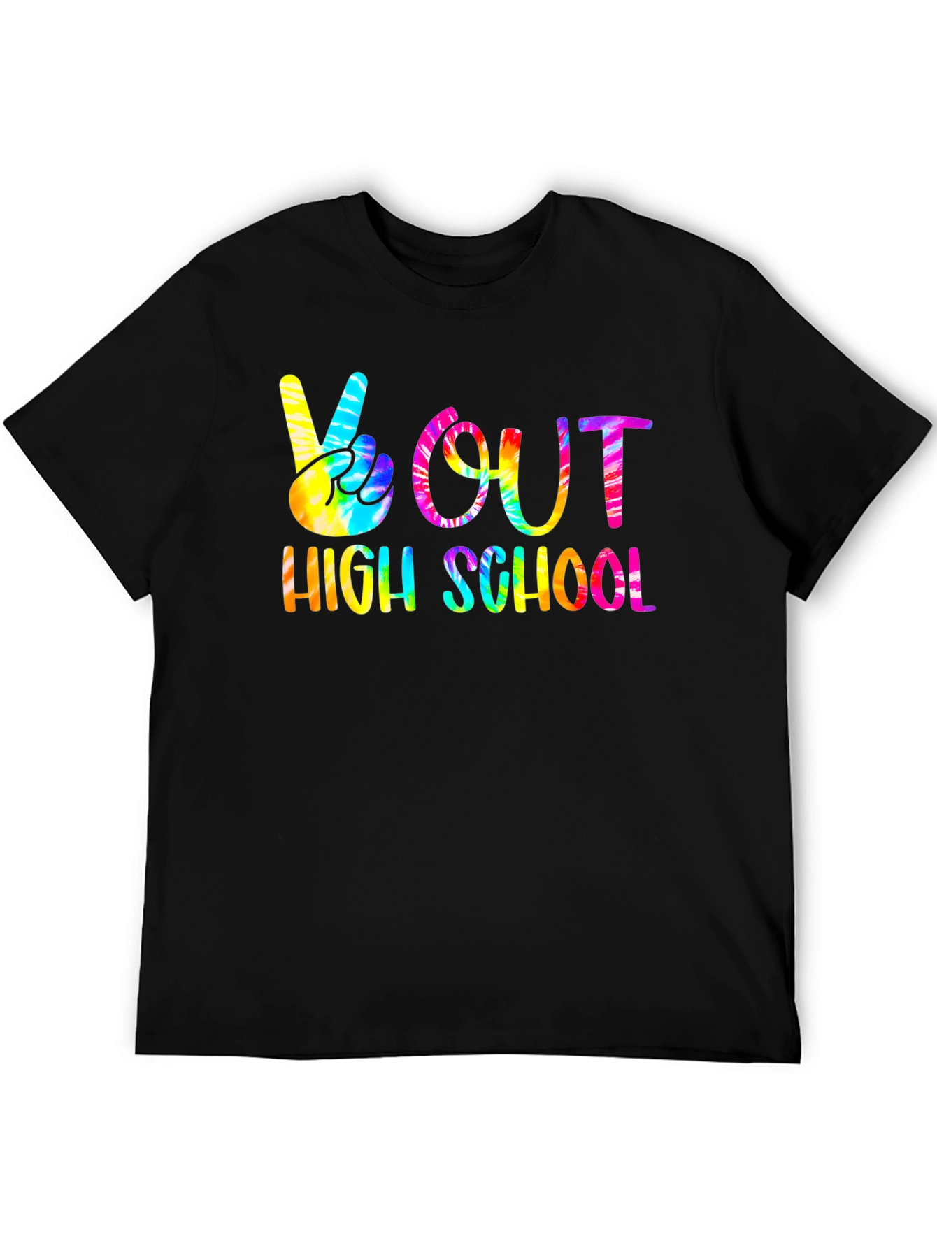 Peace Out High School Tie Dye T-Shirt