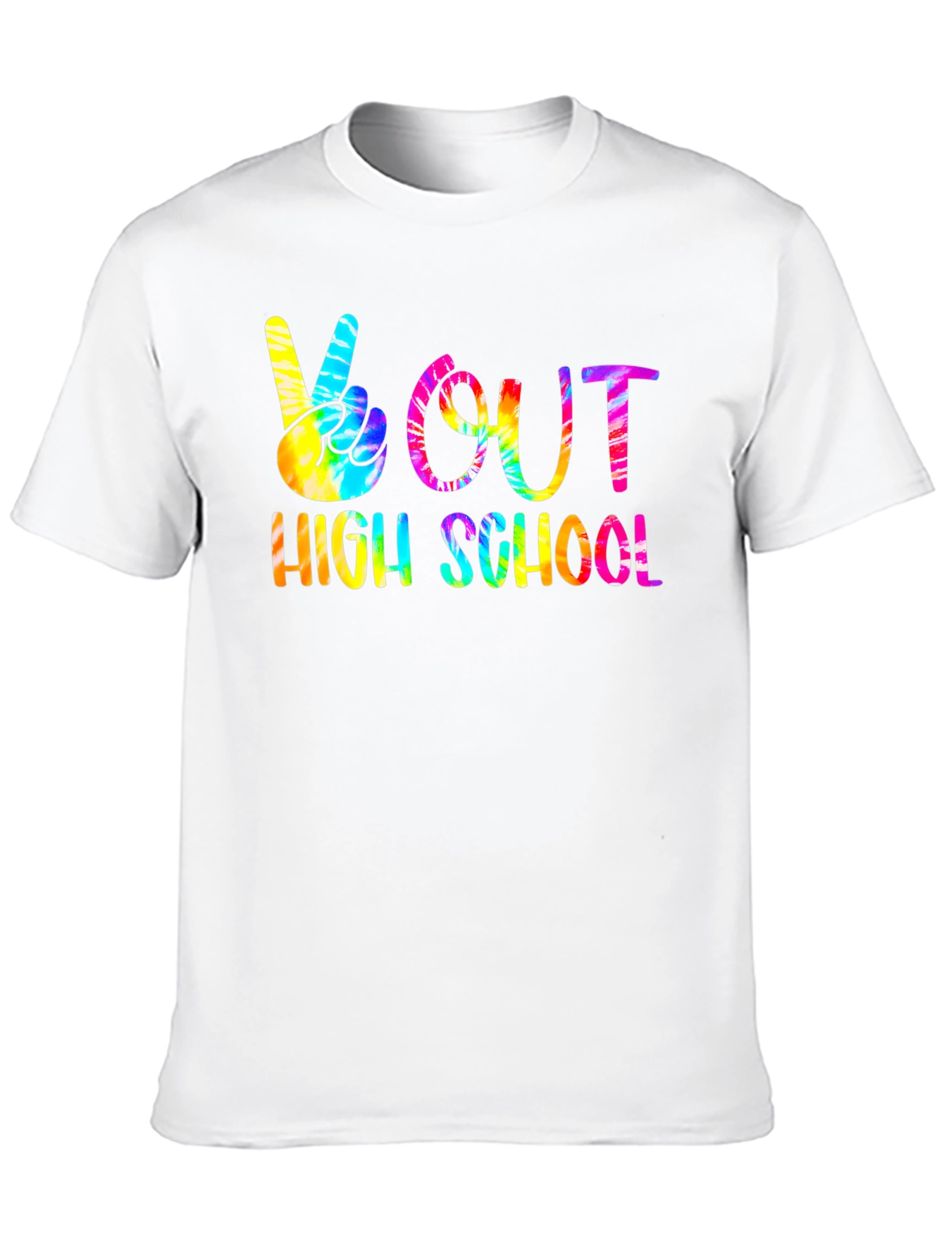 Peace Out High School Tie Dye T-Shirt